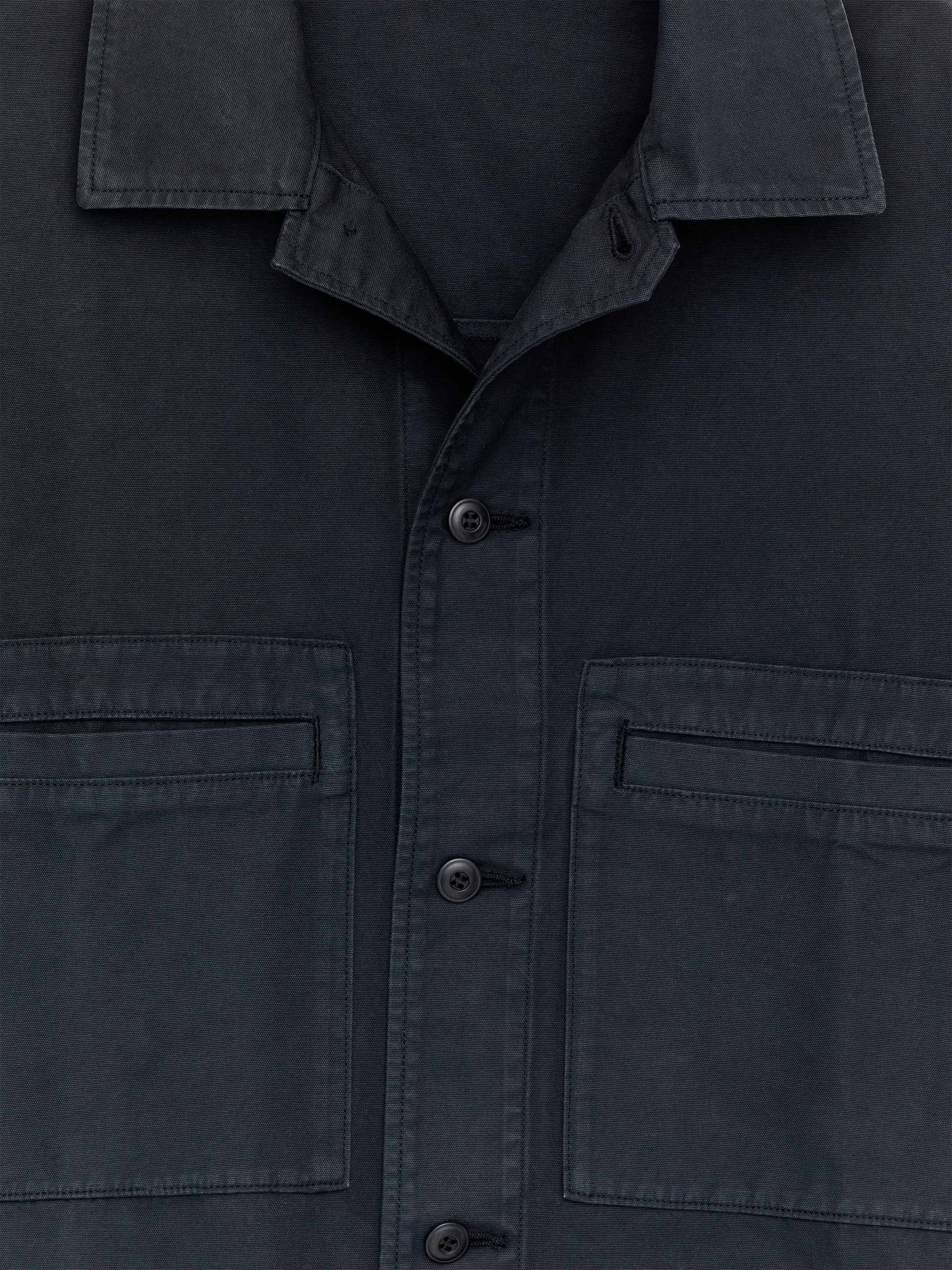 Veste utilitaire en coton - Bleu foncé - Relaxed fit - Homme - StillMedia/DescriptiveDetail - 2