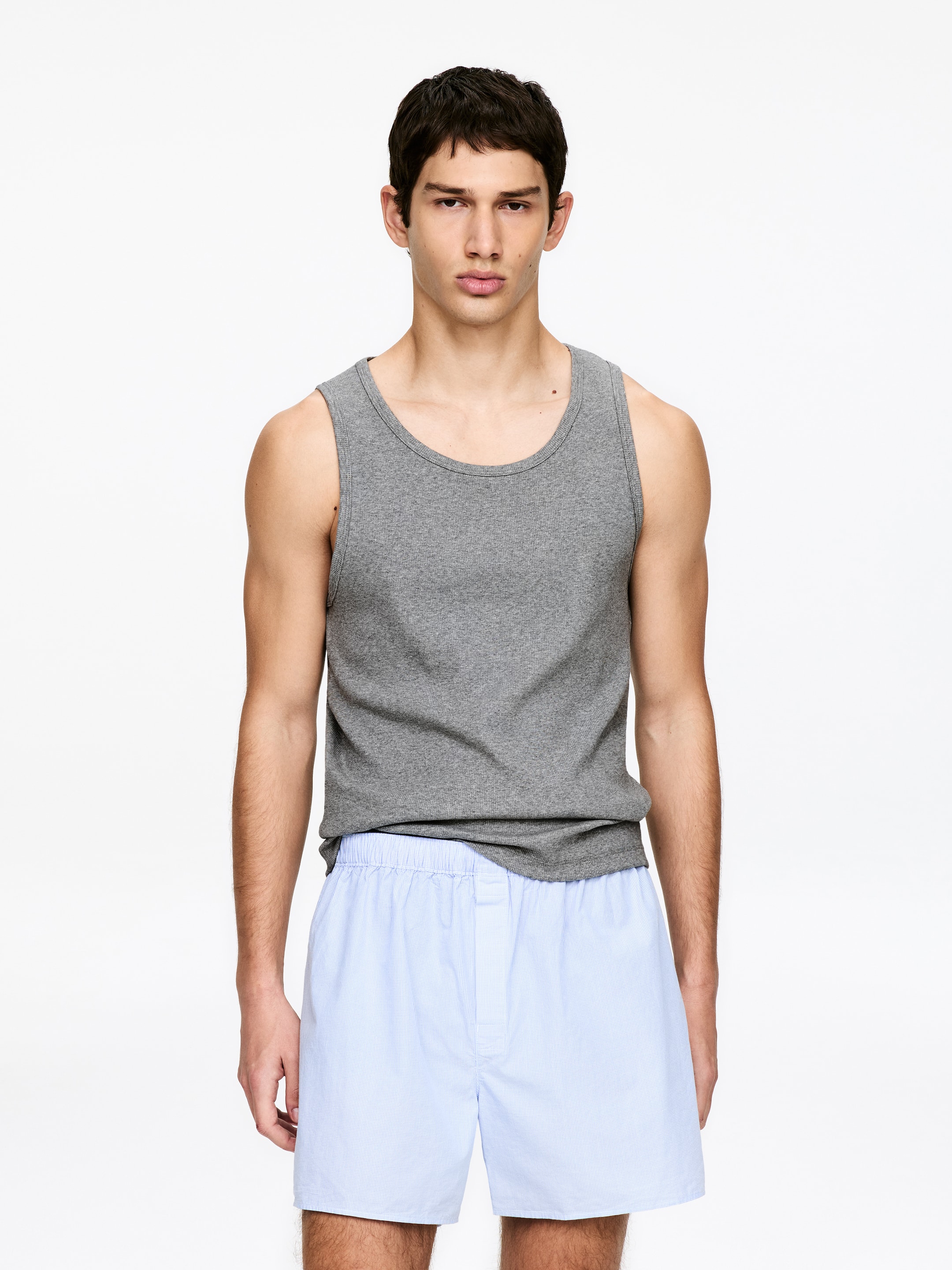 Ribbed Tank Top Set of 2-#A5A5A5-16987