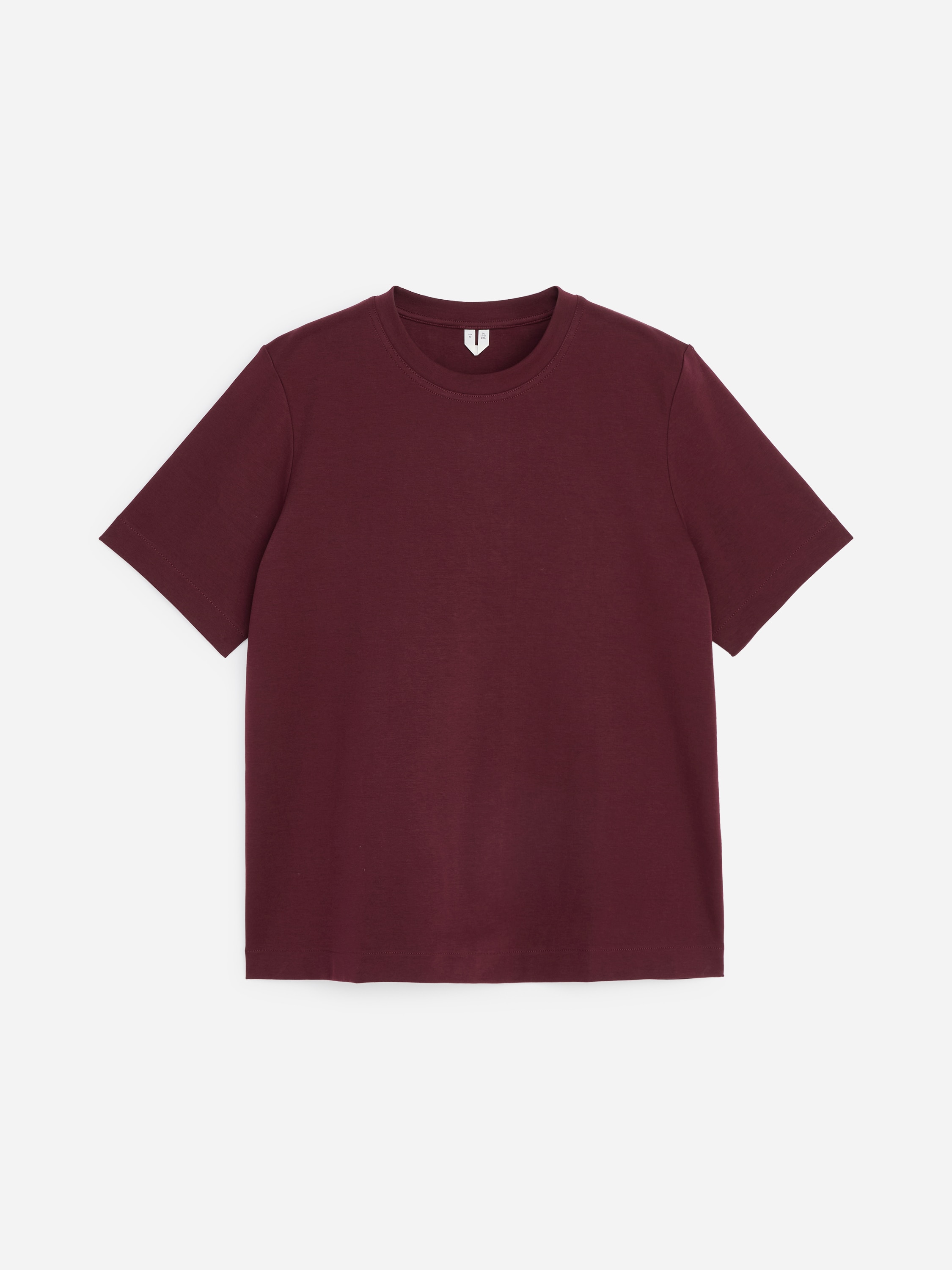 T-shirt Signature dalla struttura definita - Bordeaux/Lilla/Beige chiaro/Bianco/Nero/Azzurro/Grigio mélange/Marrone/Blu