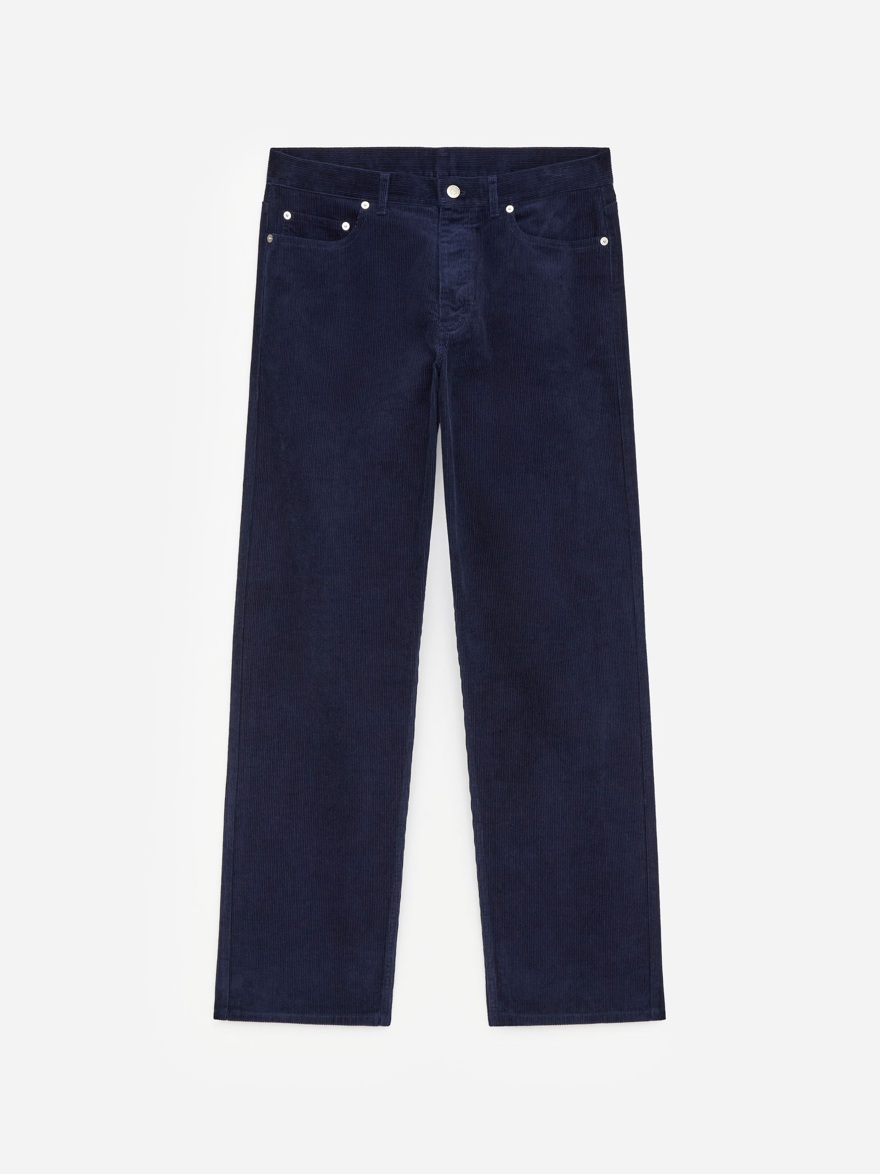 Loose Corduroy Trousers-Blue-17165