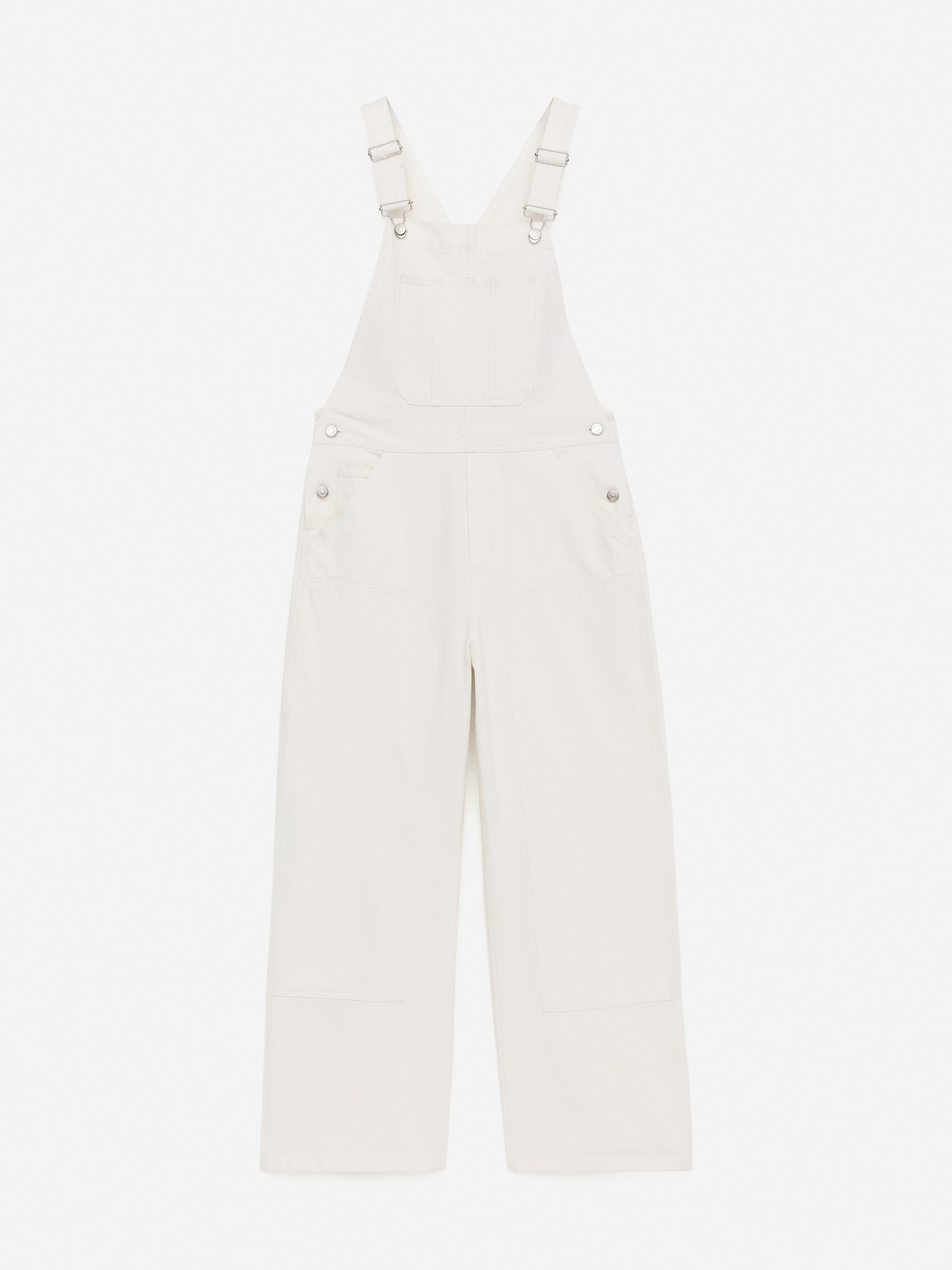 Salopette in denim - Bianco - Regular fit - Women - StillMedia/DescriptiveStillLife - 1