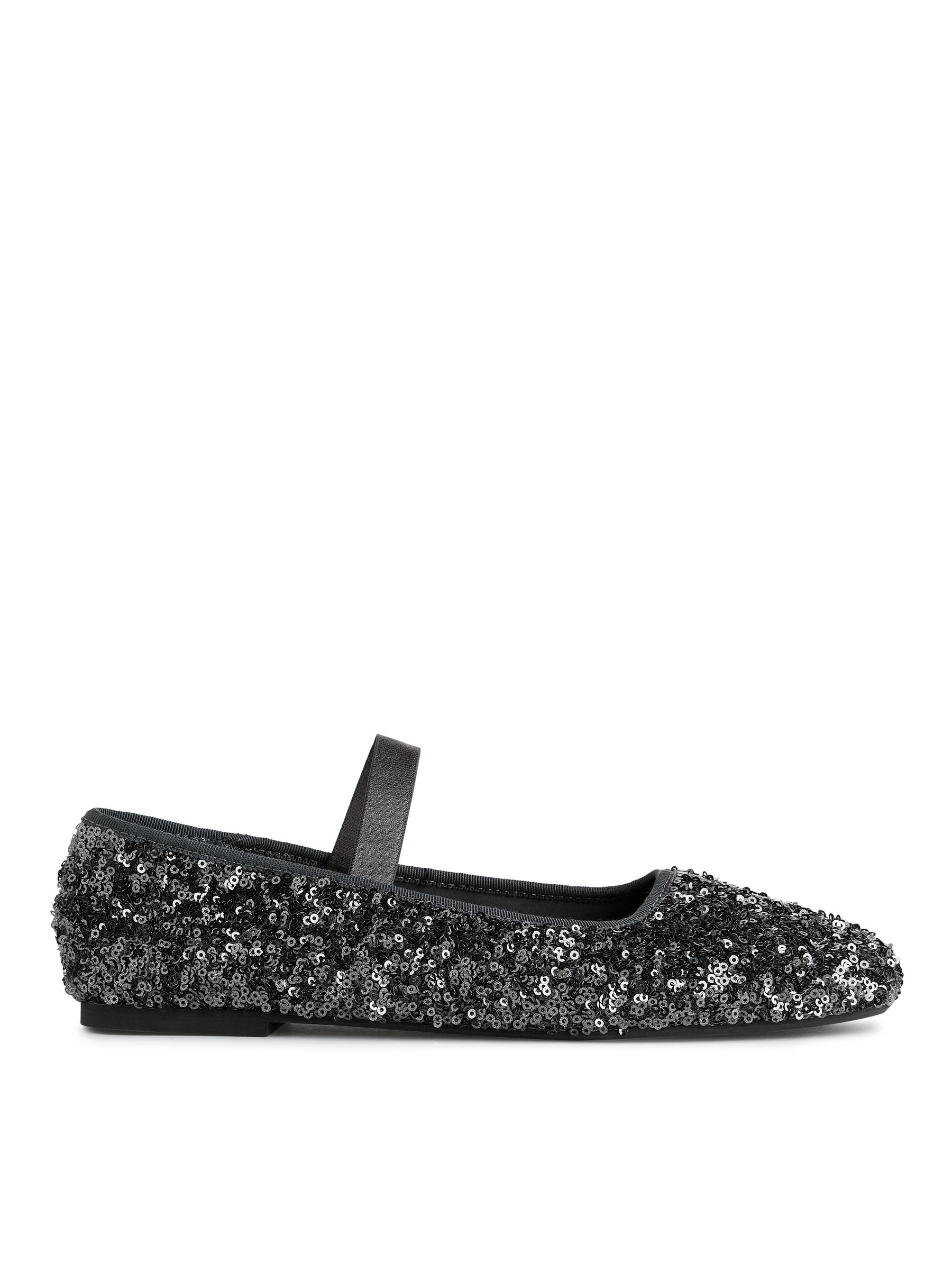 Ballerines à paillettes - Gris/Argenté - Femme - StillMedia/DescriptiveStillLife - 9