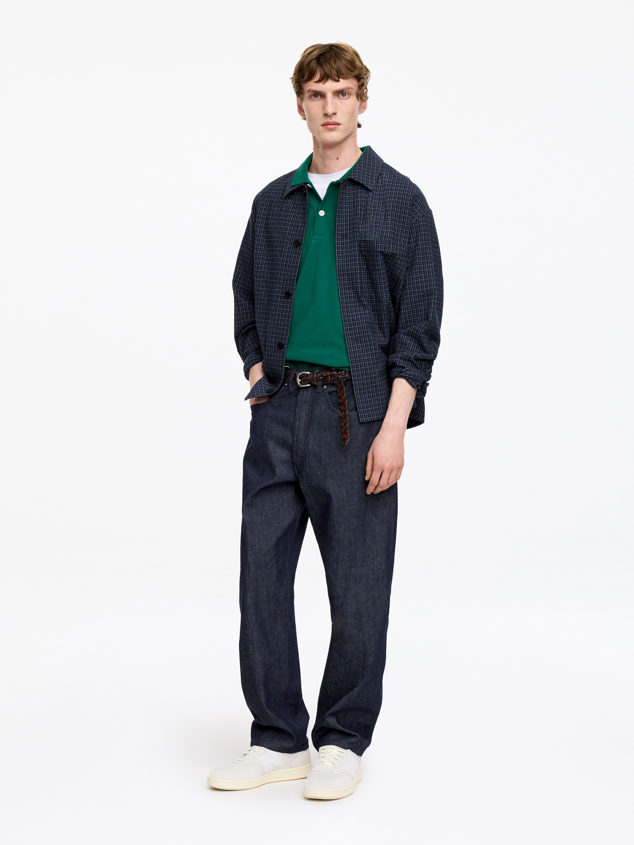 Piqué Polo Shirt - Green - Regular fit - Men - StillMedia/Lookbook - 5