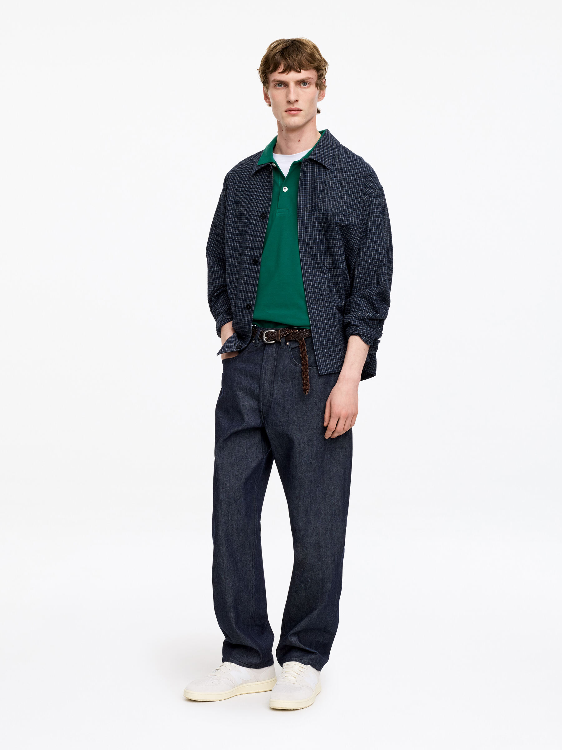 Piqué Polo Shirt - Green - Regular fit - Men - StillMedia/Lookbook - 5