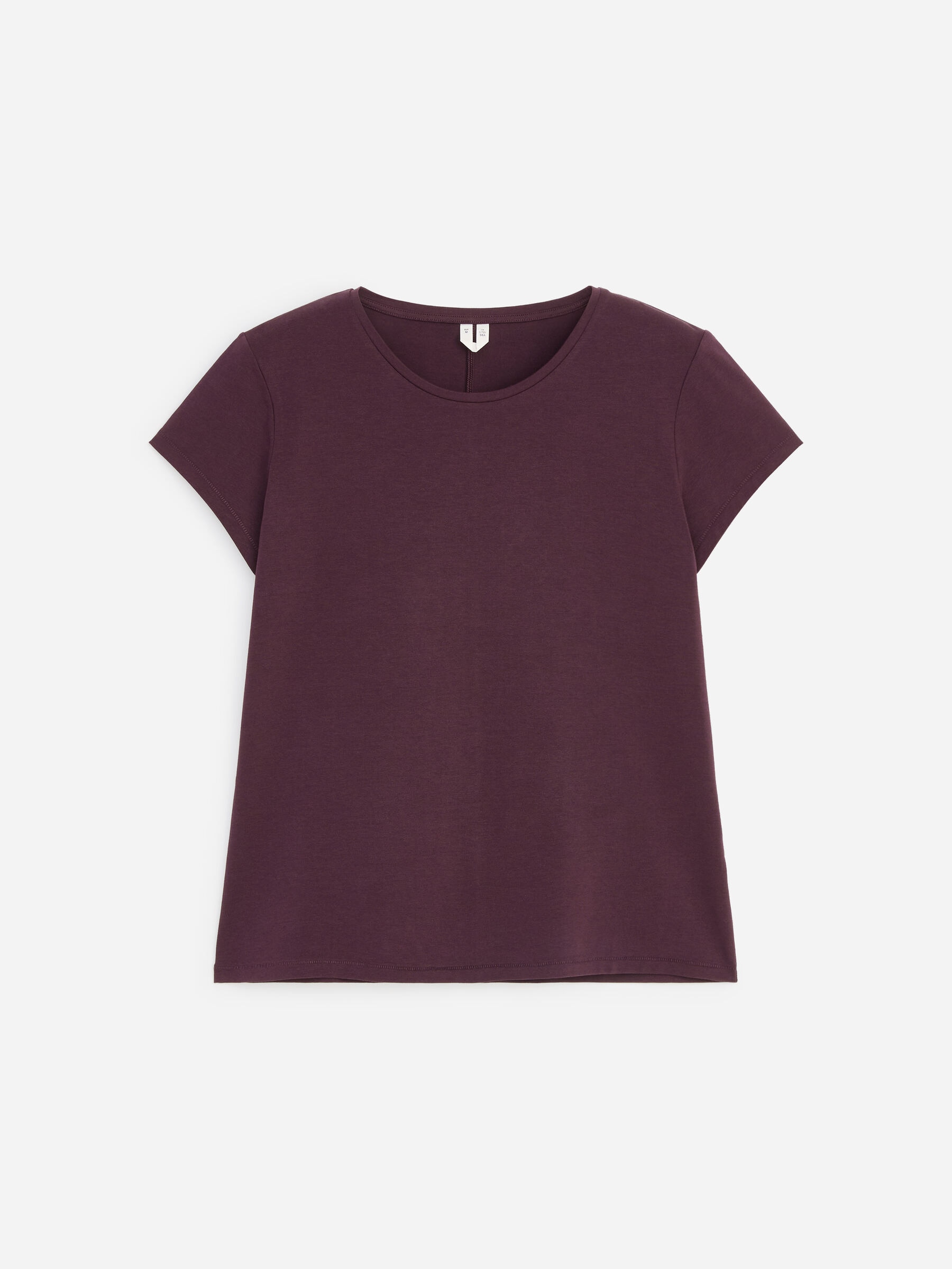 Slim Cap-Sleeve T-Shirt - Plum - Slim fit - Women - StillMedia/DescriptiveStillLife - 1