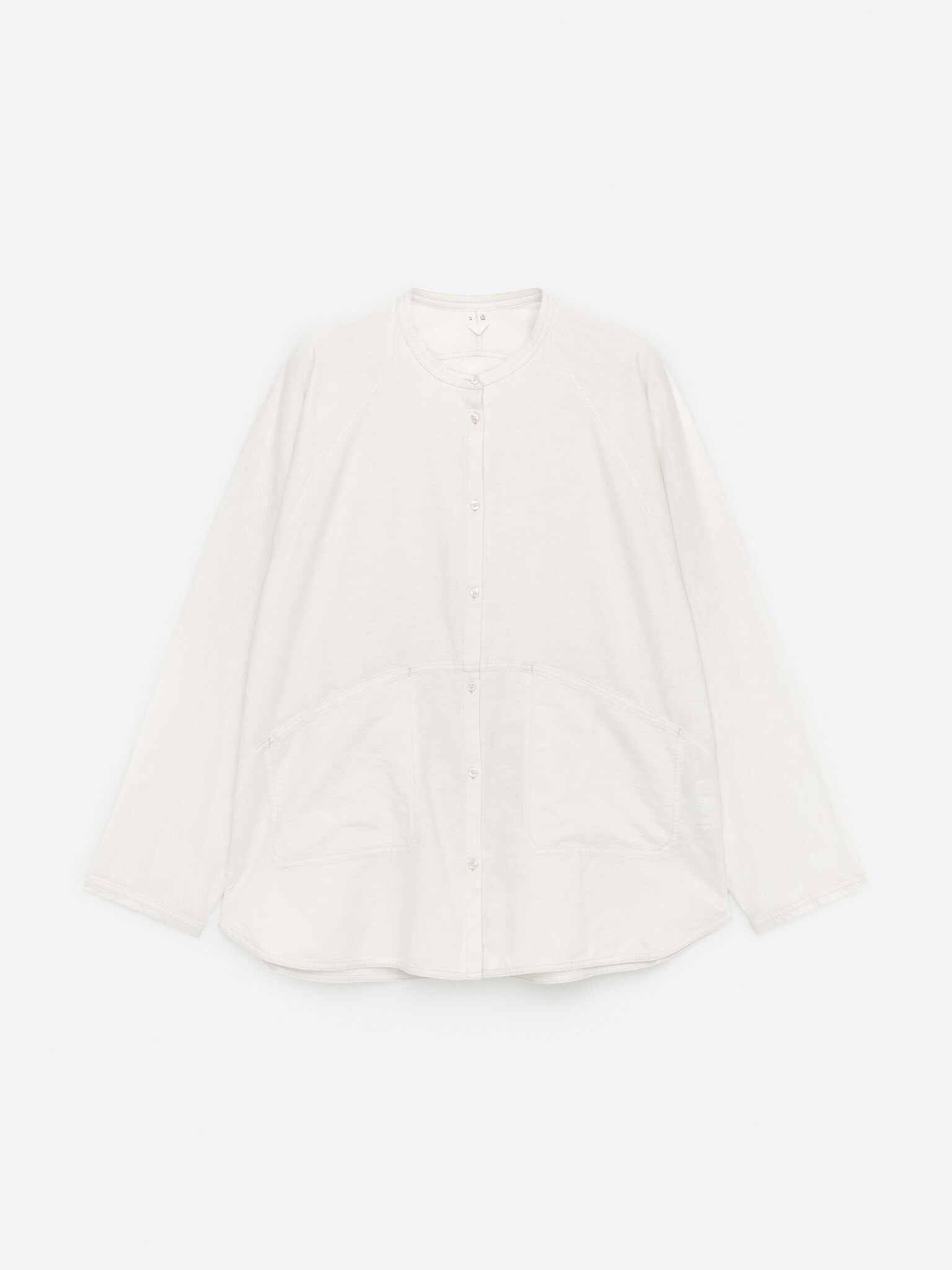 Camicia in cotone e lino - Bianco