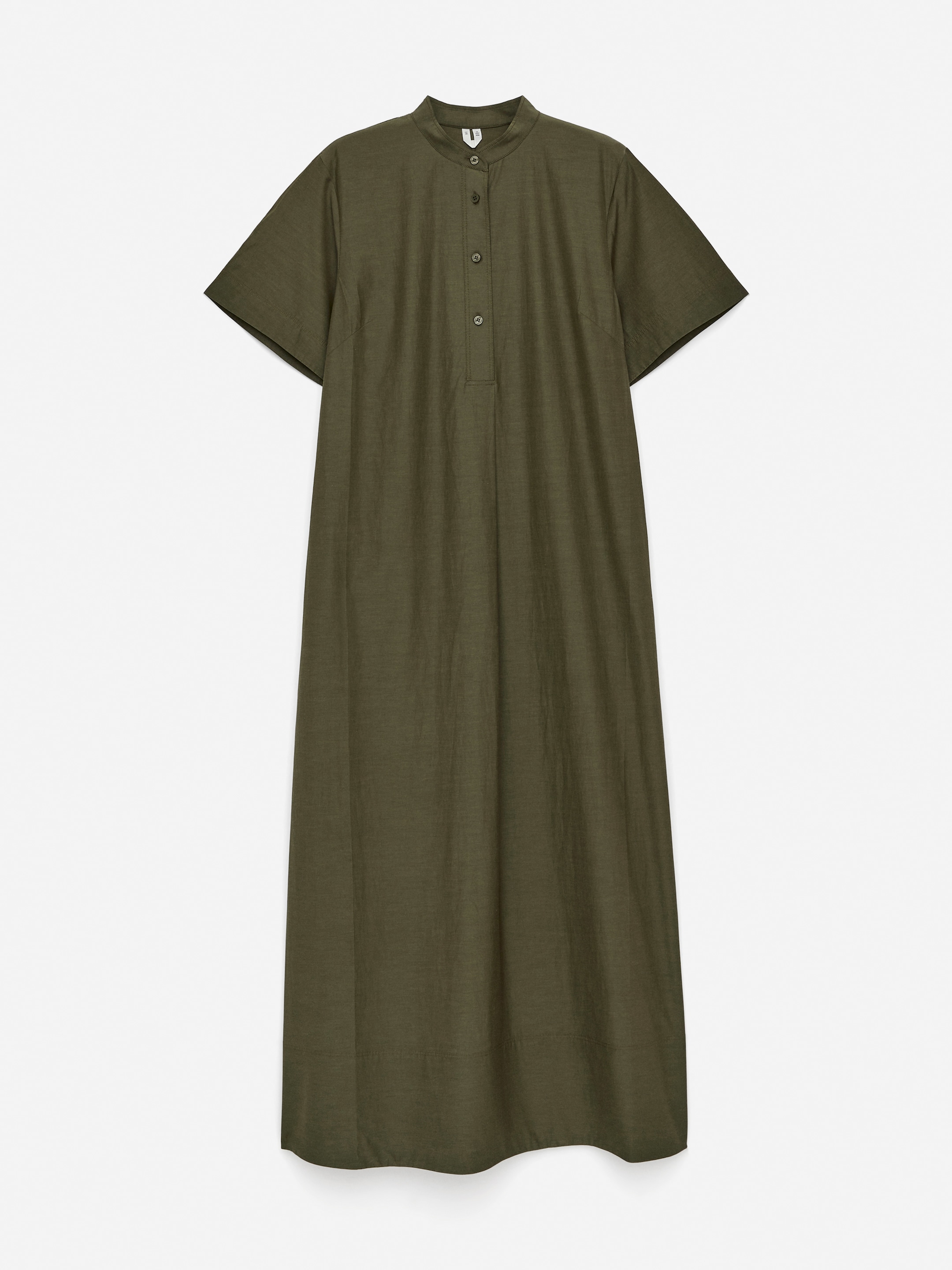 View larger image: Cupro-Cotton Dress - Green - Ladies | H&M GB 5