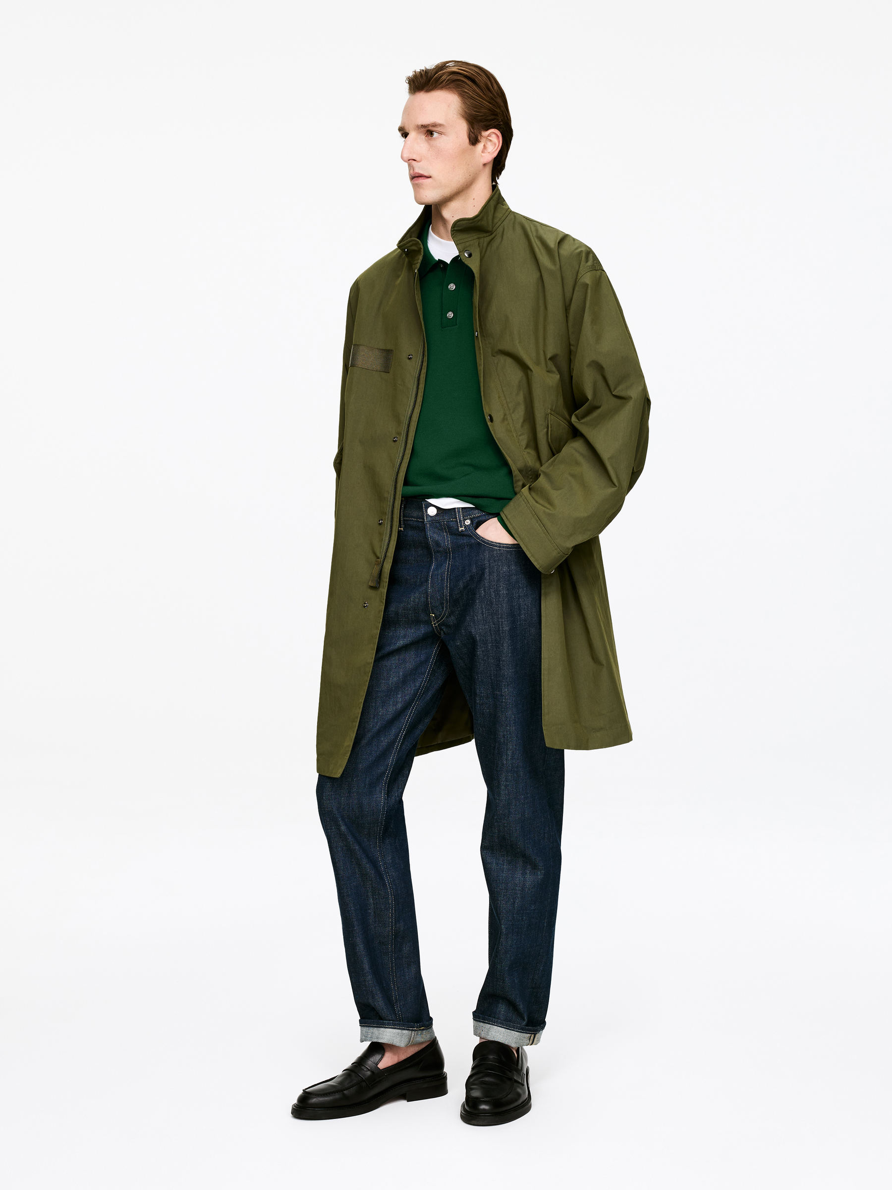 Polo en laine mérinos - Vert - Regular fit - Homme - StillMedia/Lookbook - 5