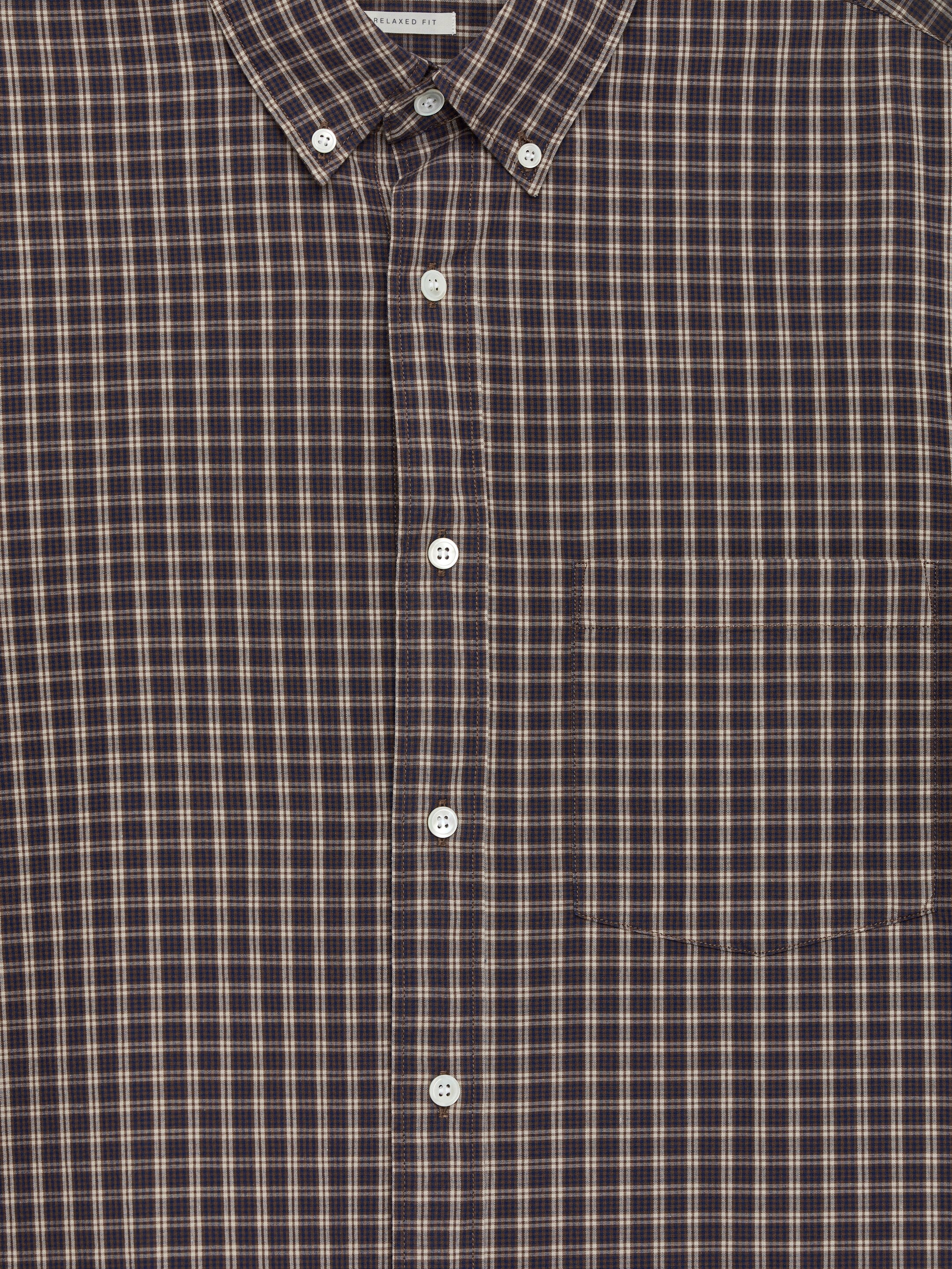 Agrandir l'image: Chemise décontractée en coton - Marron/Beige - HOMME | H&M CH 2