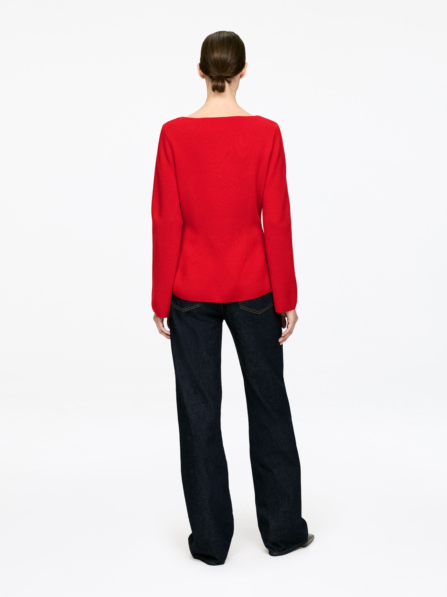 Cárdigan de lana merino - Rojo - Corte ajustado - Women - StillMedia/Lookbook - 6