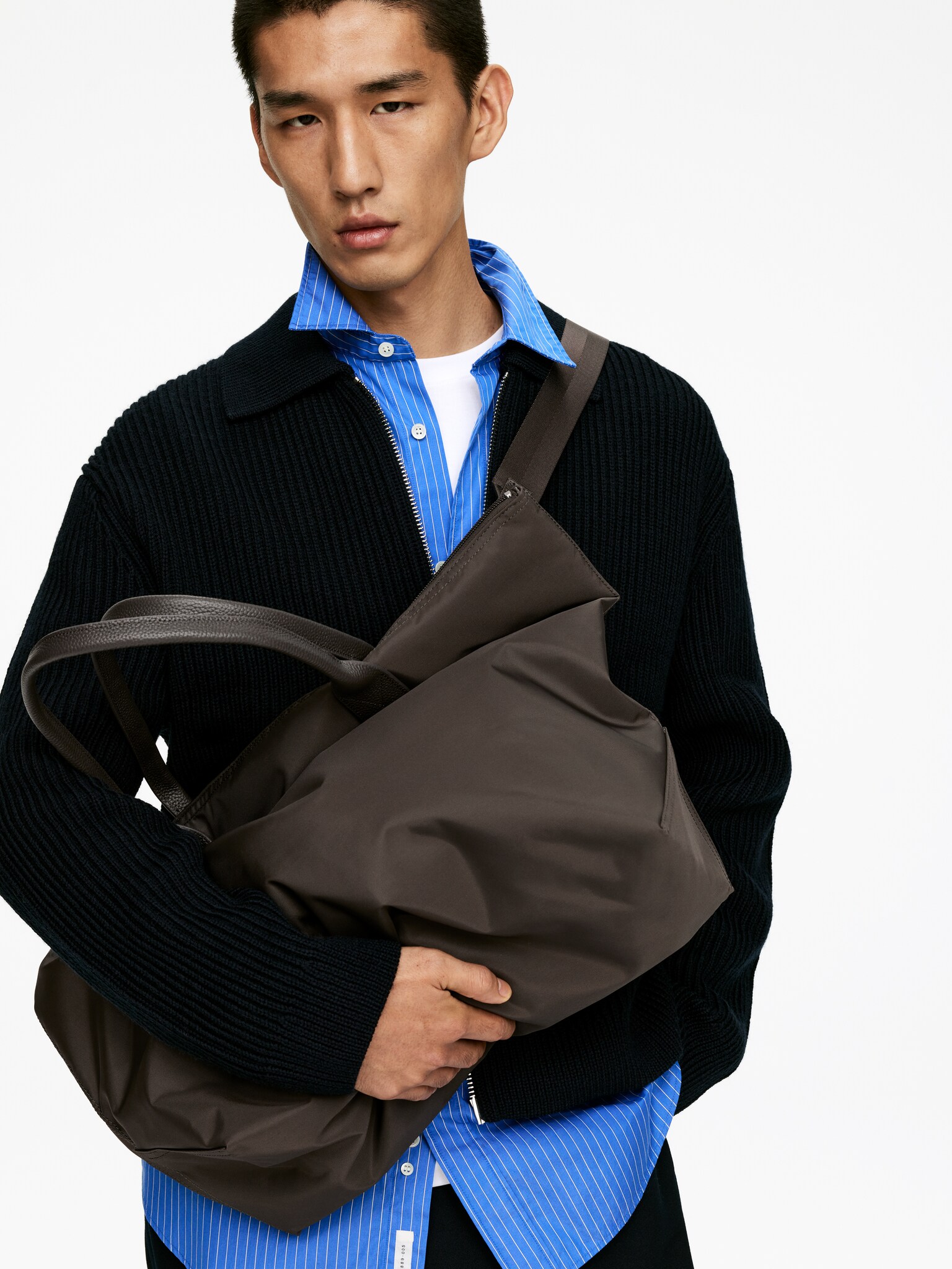 Bolso 36-Hour Tote con detalles en piel - Marrón - 7