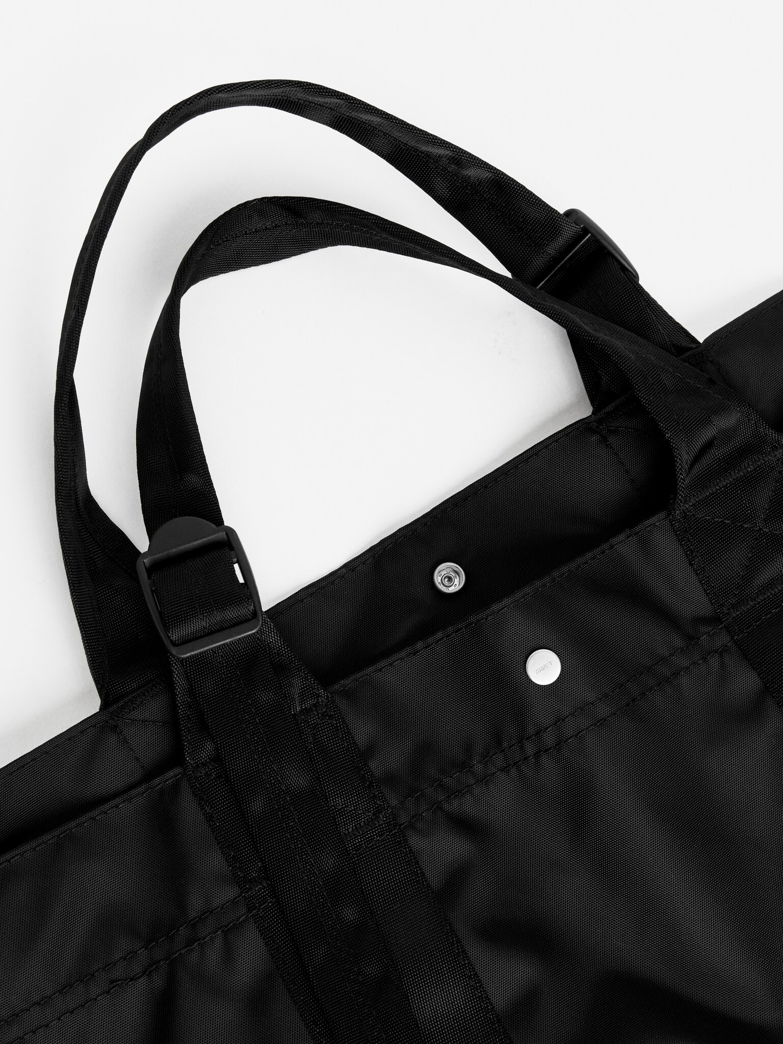 Nylon Tote - Black - 3