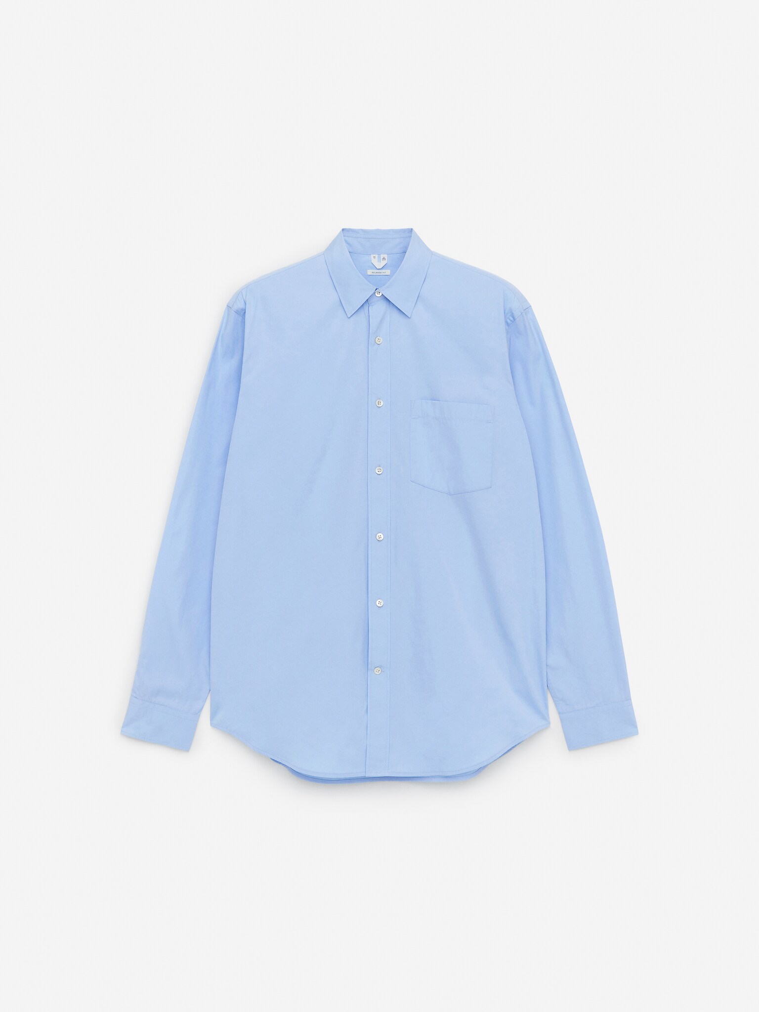 Cămașă Relaxată din Poplin - Albastru deschis/Alb/Albastru/Alb/White/Pinstripe/Alb/Albastru