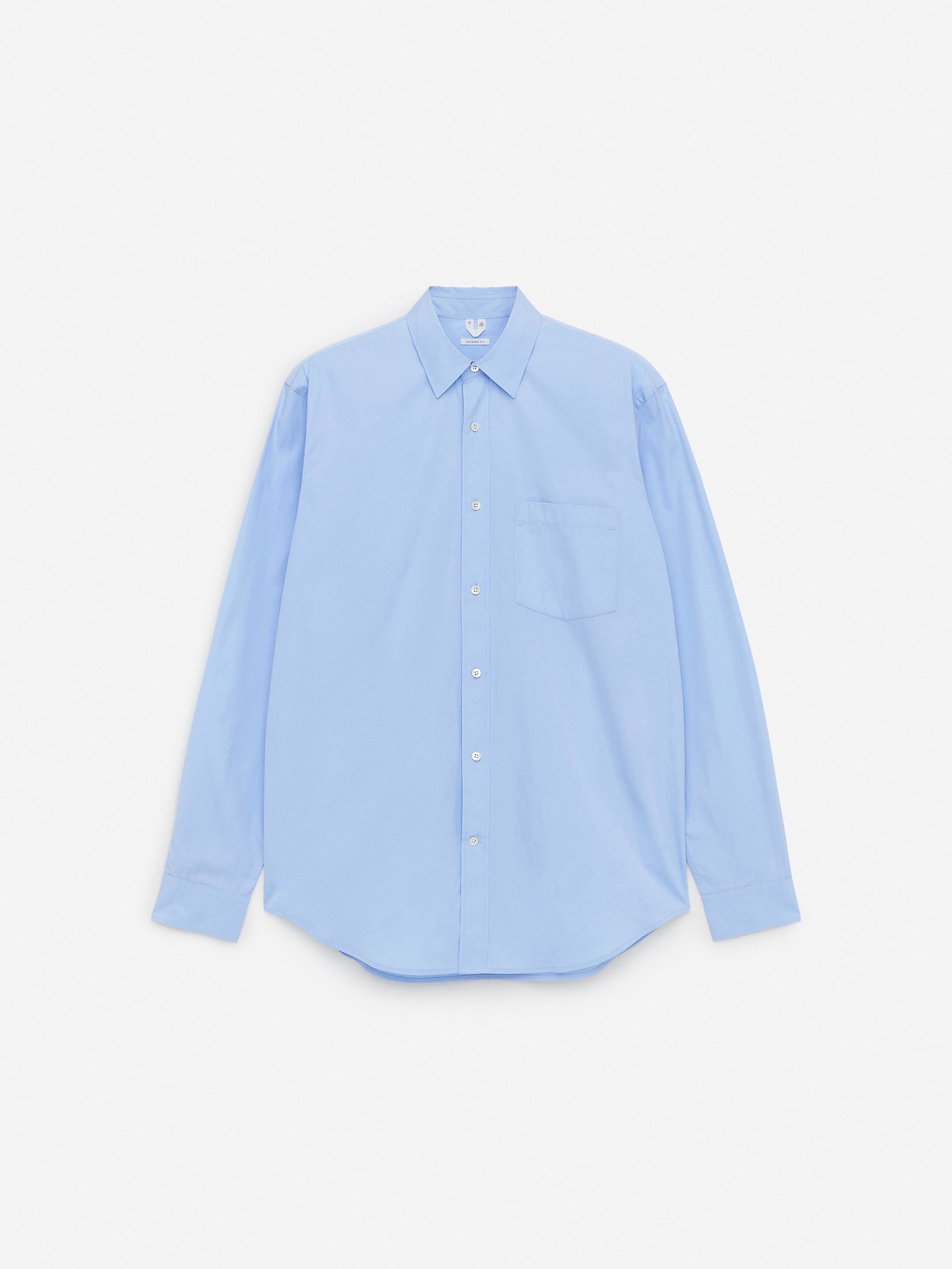 Relaxed Poplin Shirt - Light Blue - Loose fit - Men - StillMedia/DescriptiveStillLife - 1