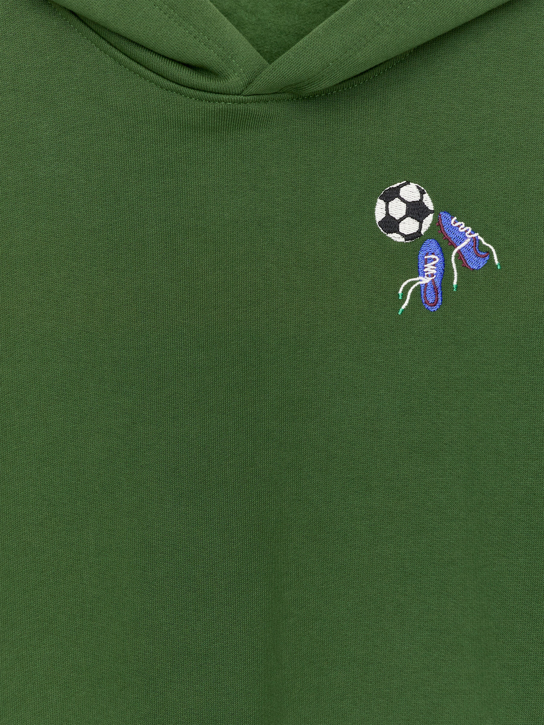 Heavyweight Hooded Sweatshirt - Dark Green - Loose fit - Children - StillMedia/DescriptiveDetail - 1