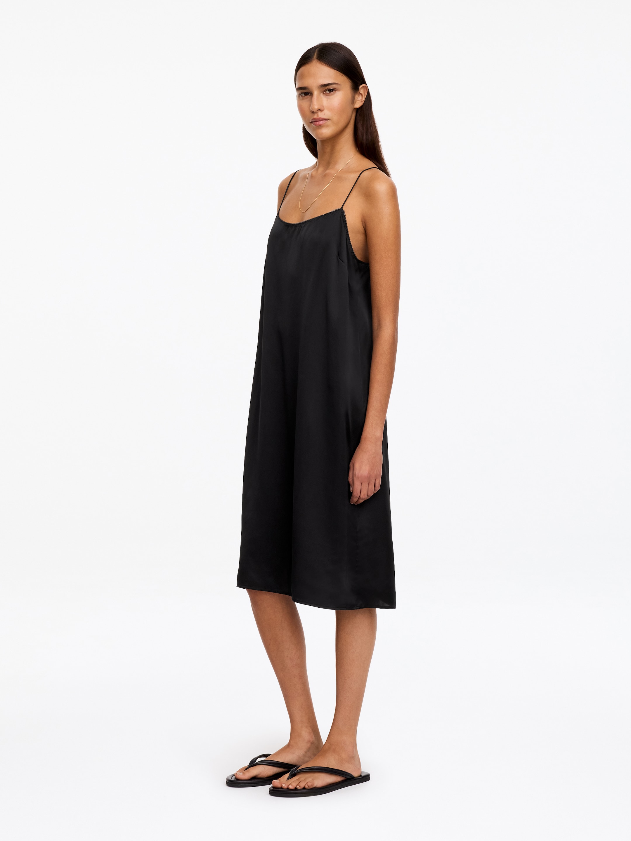 Silk slip dress - Black - Regular fit - women - StillMedia/Lookbook - 4