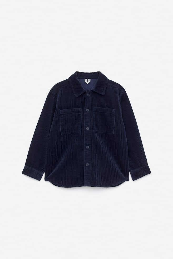 Overshirt aus Cord - Dunkelblau - 1