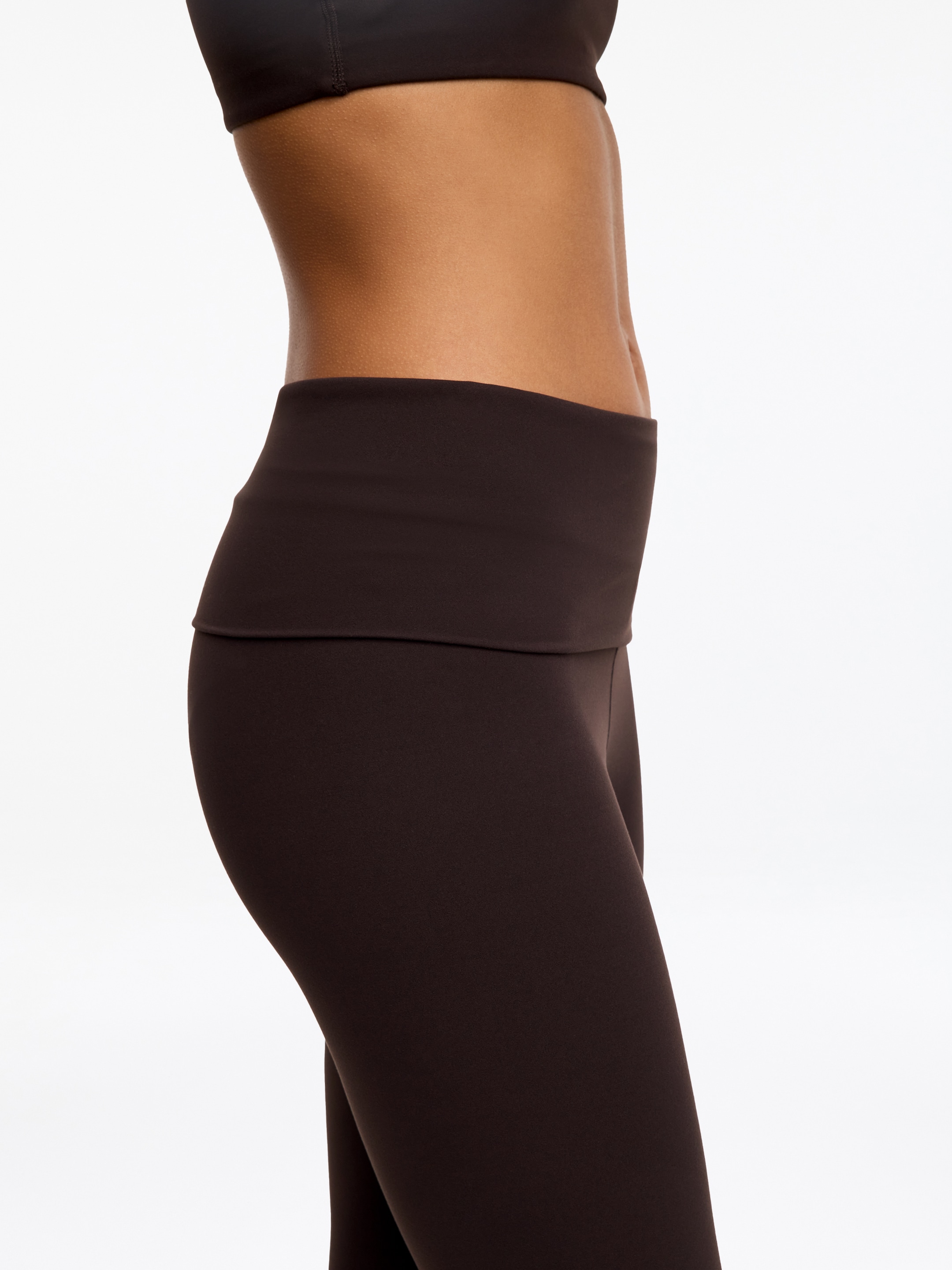 Flared Leggings - Brown - Slim fit - Women - StillMedia/Lookbook - 2