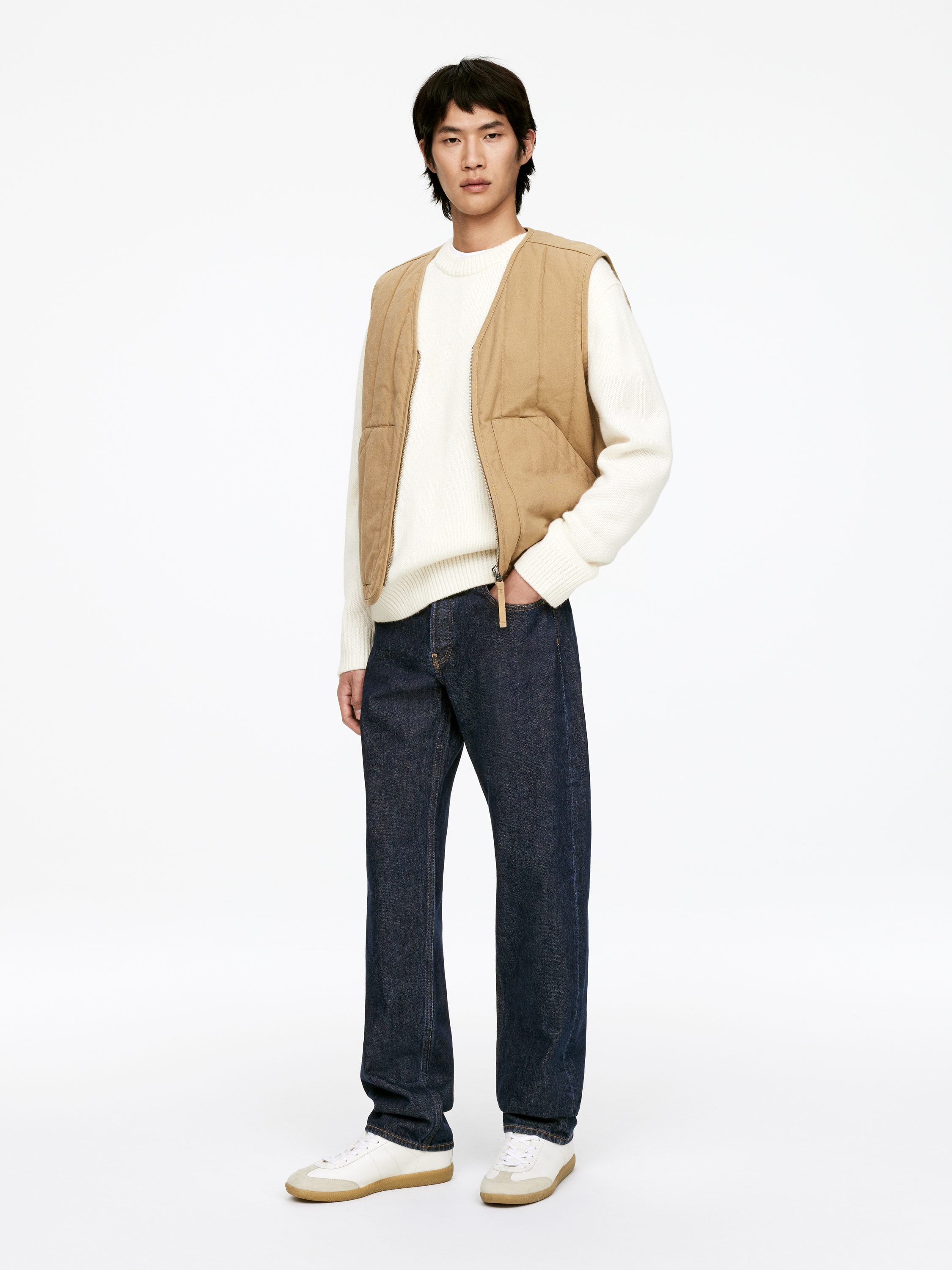 OCEAN Loose Straight Jeans - Dark Blue - Loose fit - Men - StillMedia/Lookbook - 16