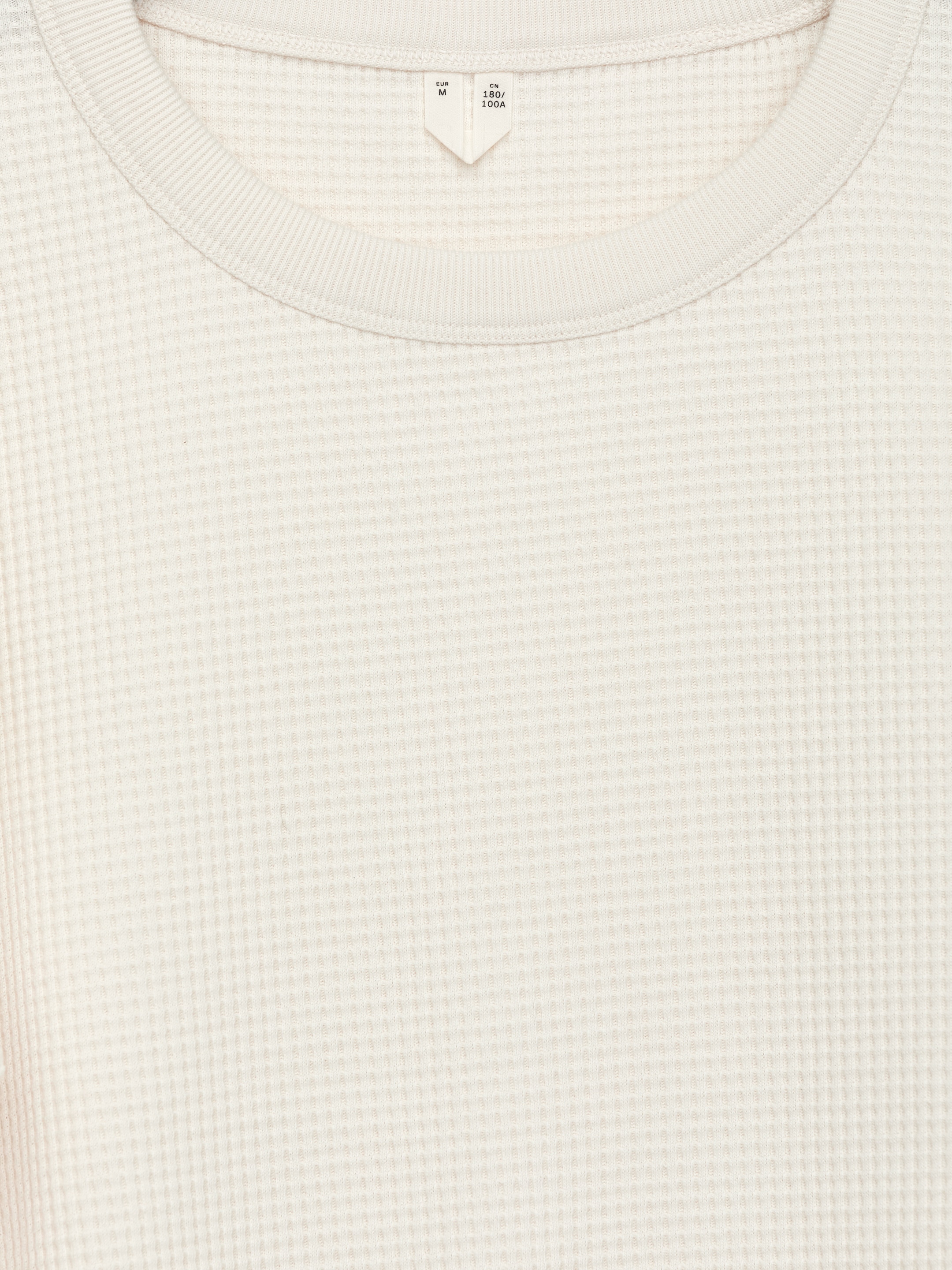 Våffelstickad sweatshirt - Vit - Regular fit - Men - StillMedia/DescriptiveDetail - 2