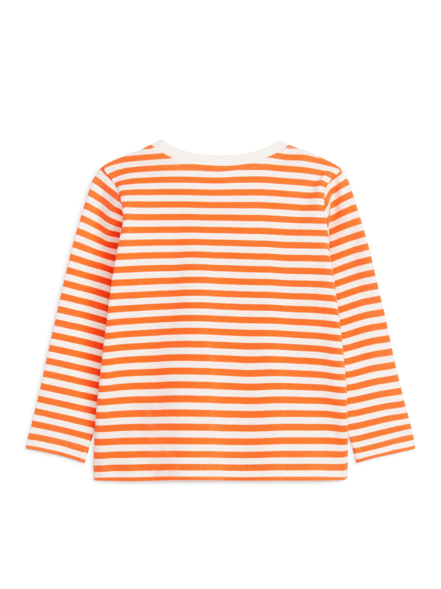 Langarm-T-Shirt - Weiß/Orange - Regular Fit - Kinder - StillMedia/DescriptiveStillLife - 2