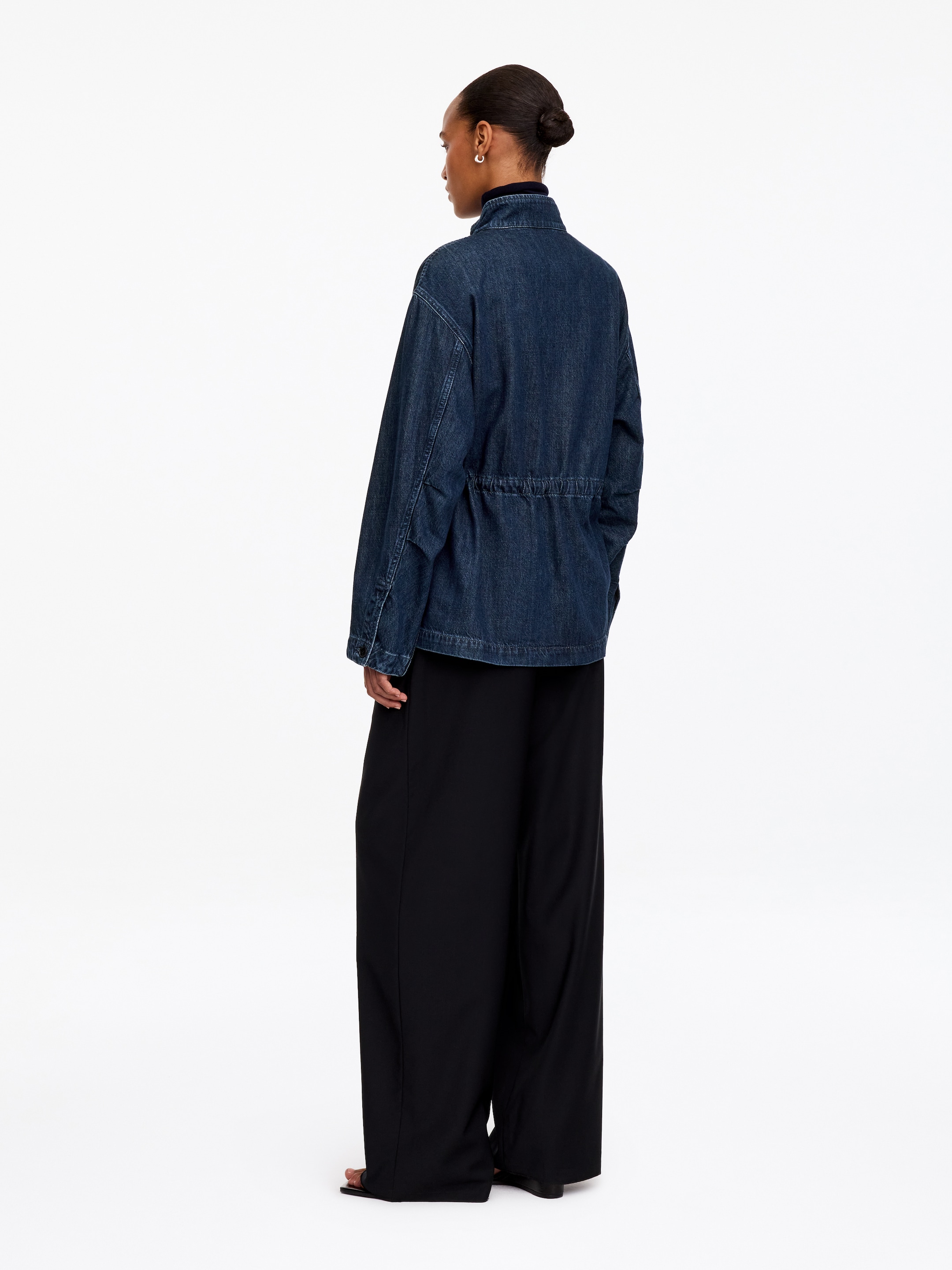 Cotton-Lyocell Denim Overshirt - Blue - Regular fit - women - StillMedia/Lookbook - 2