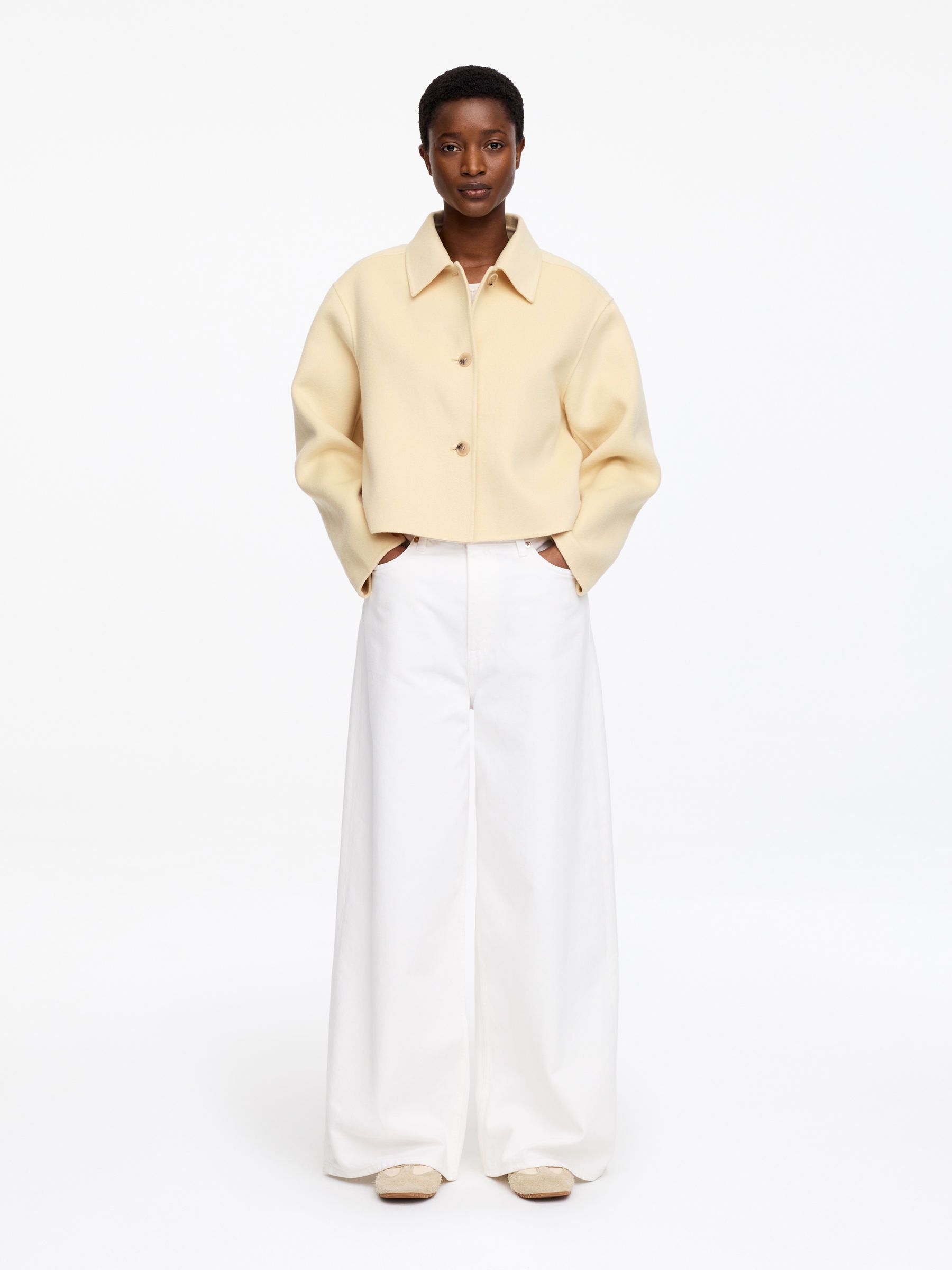 Doubleface-Overshirt aus Wollmischung-#E2D4A9-18324