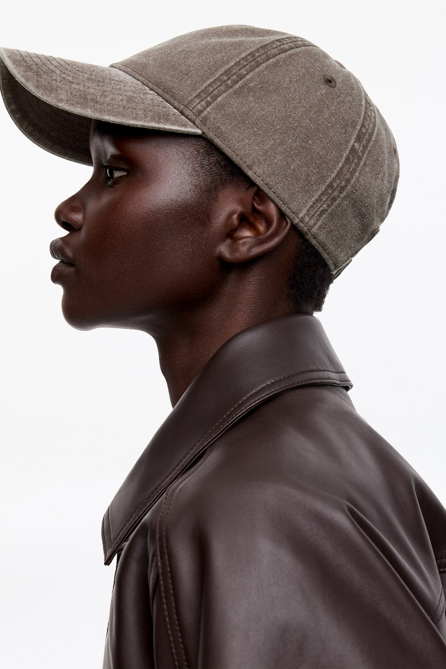 Keps i tvättad bomull - Tvättad brun/Blå - 1