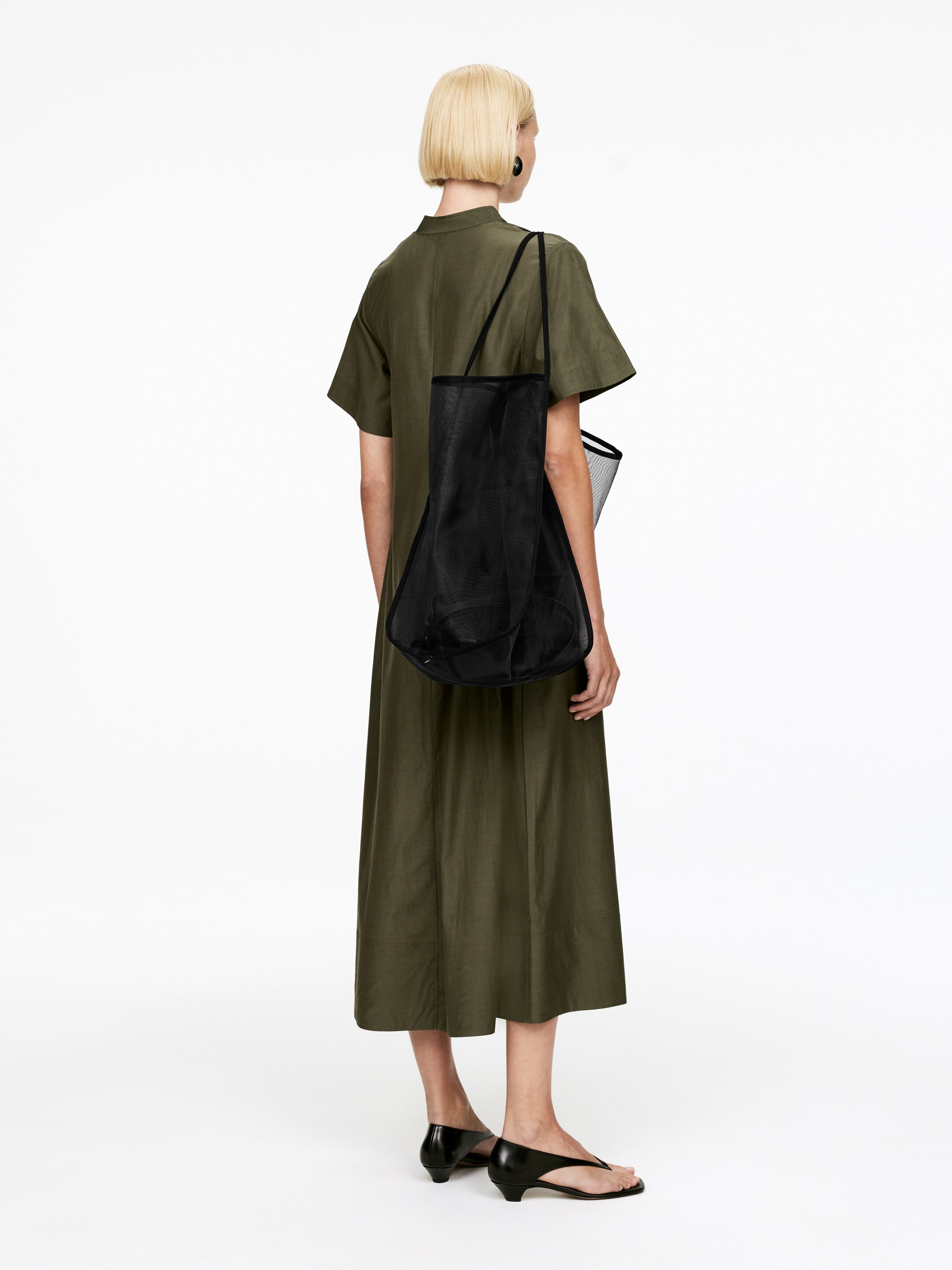 Ver imagem maior: Vestido de cupro-algodão - Verde - SENHORA | H&M PT 2