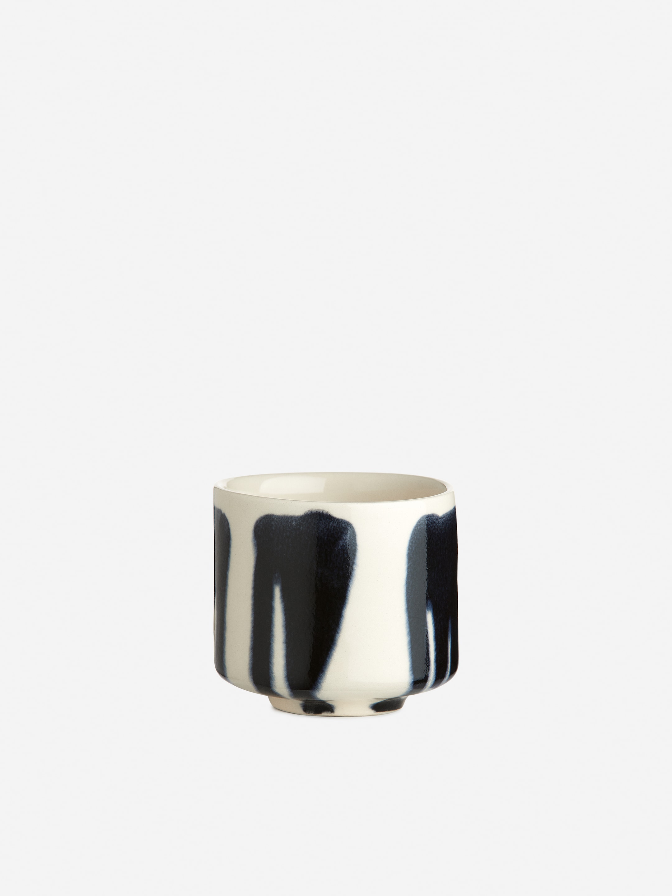 Stoneware Cups Set of 2 - Off White/Blue Splash - Homeware - StillMedia/DescriptiveStillLife - 1