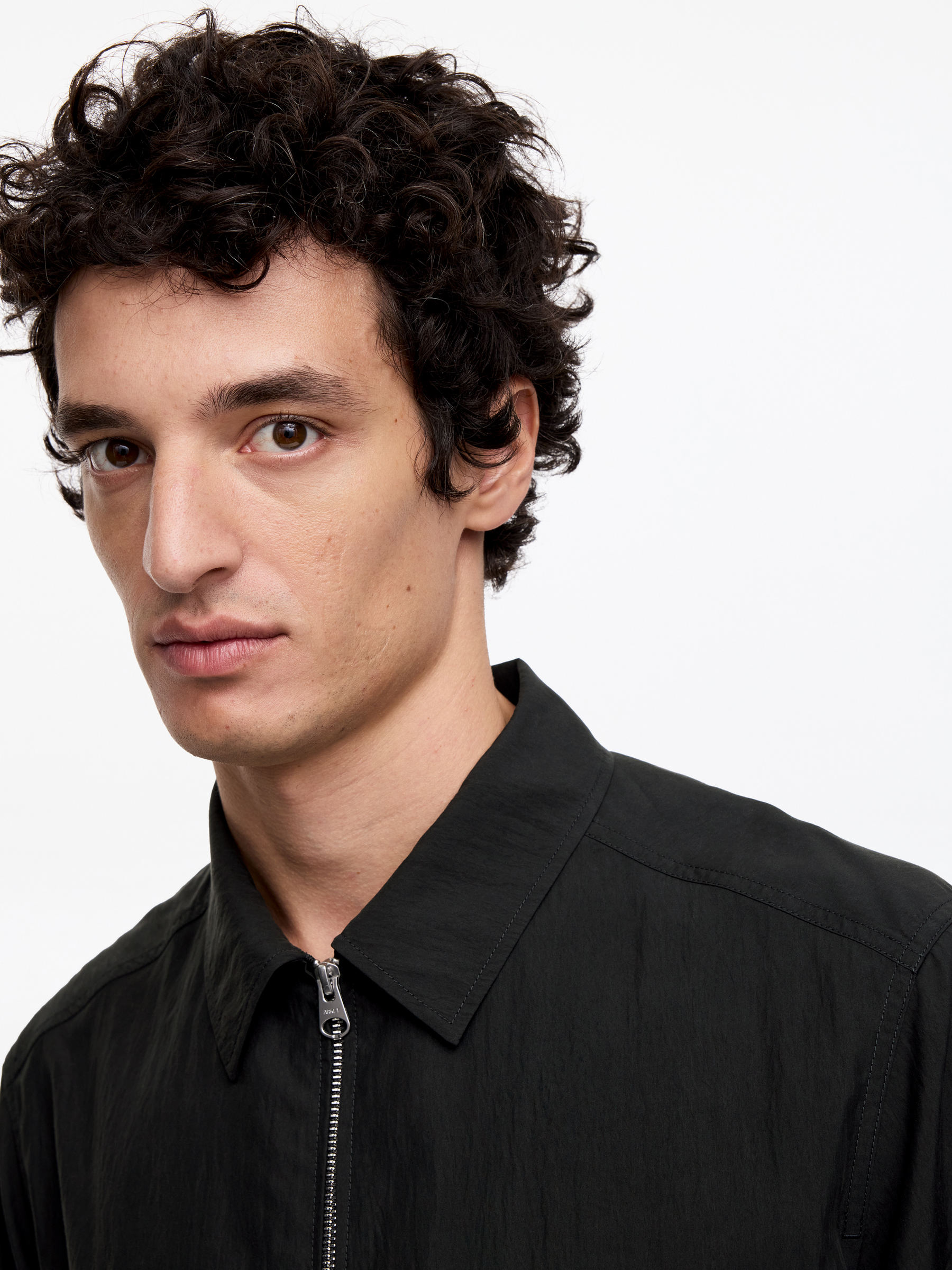 Sobrecamisa de mezcla de lyocell - Negro - Corte estándar - Men - StillMedia/Lookbook - 6