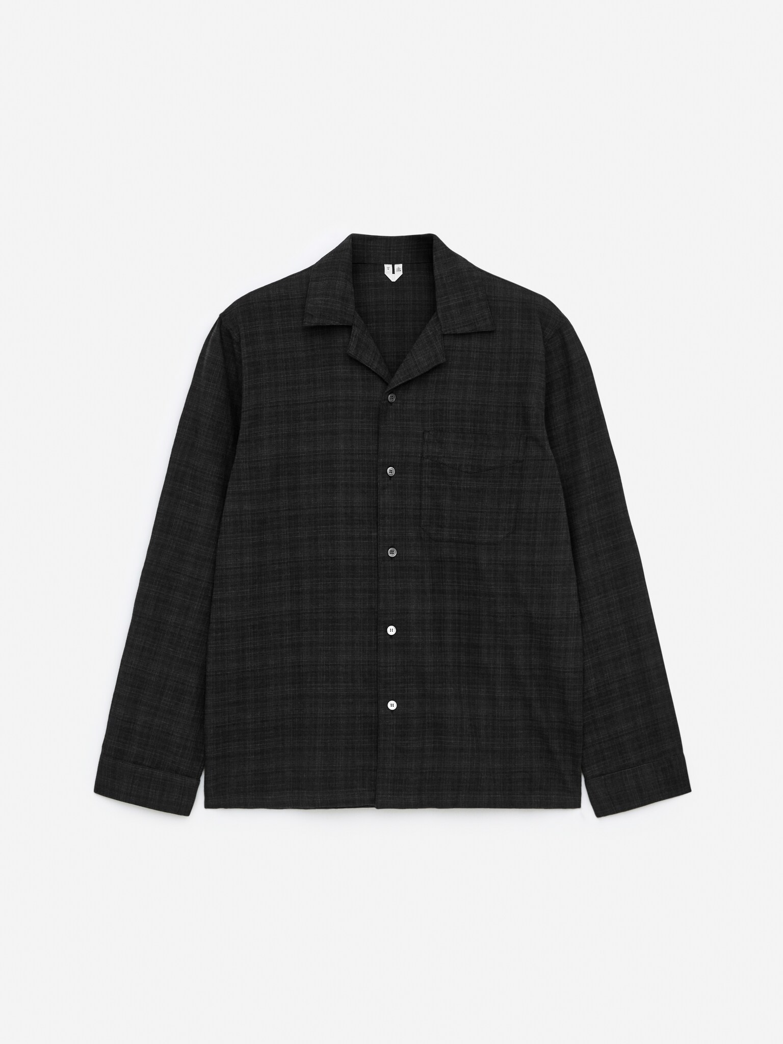 Flannel Pyjama Shirt - Dark Grey