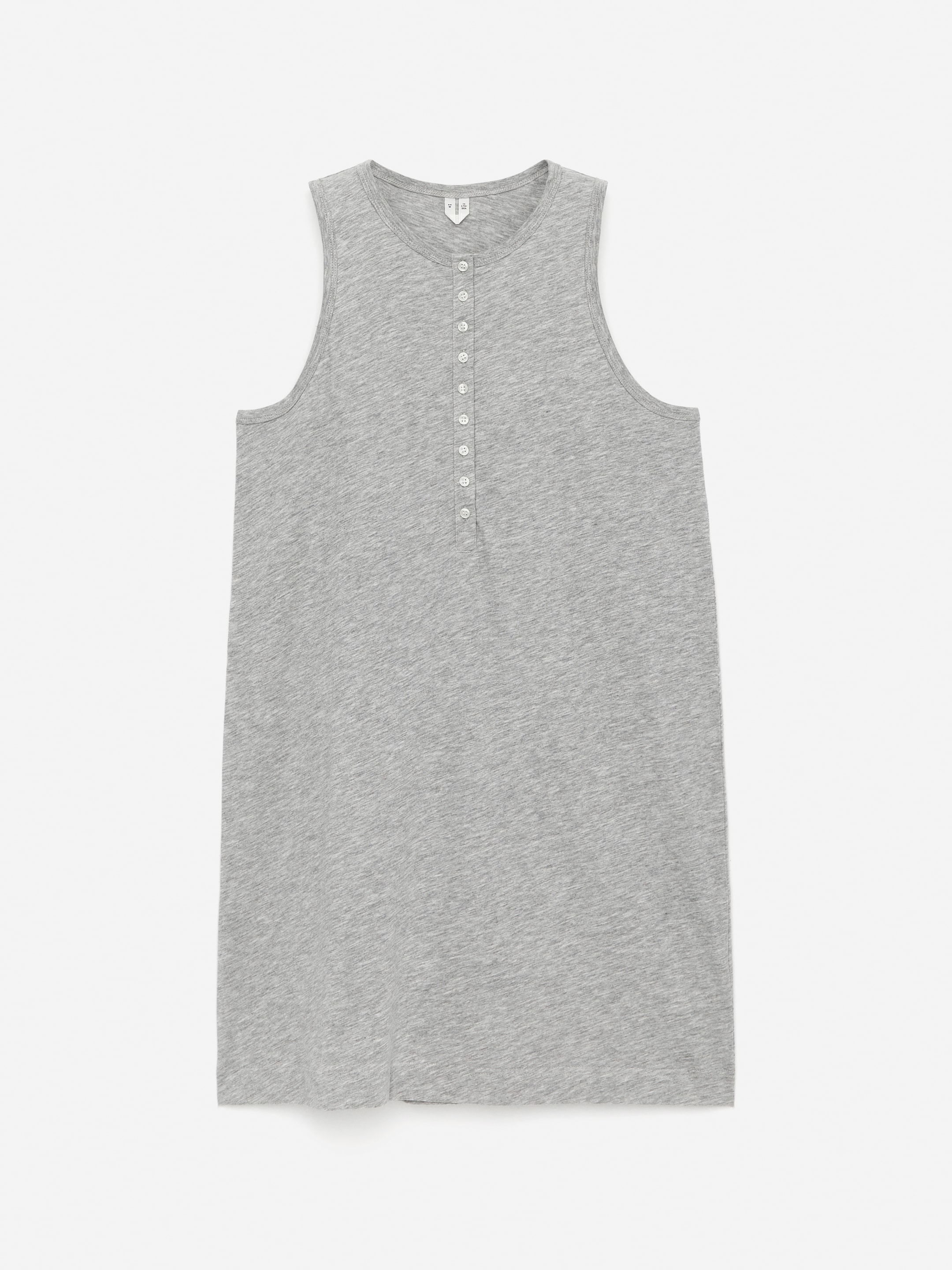 Cotton Tank Dress - Grey Melange - Regular fit - Women - StillMedia/DescriptiveStillLife - 2