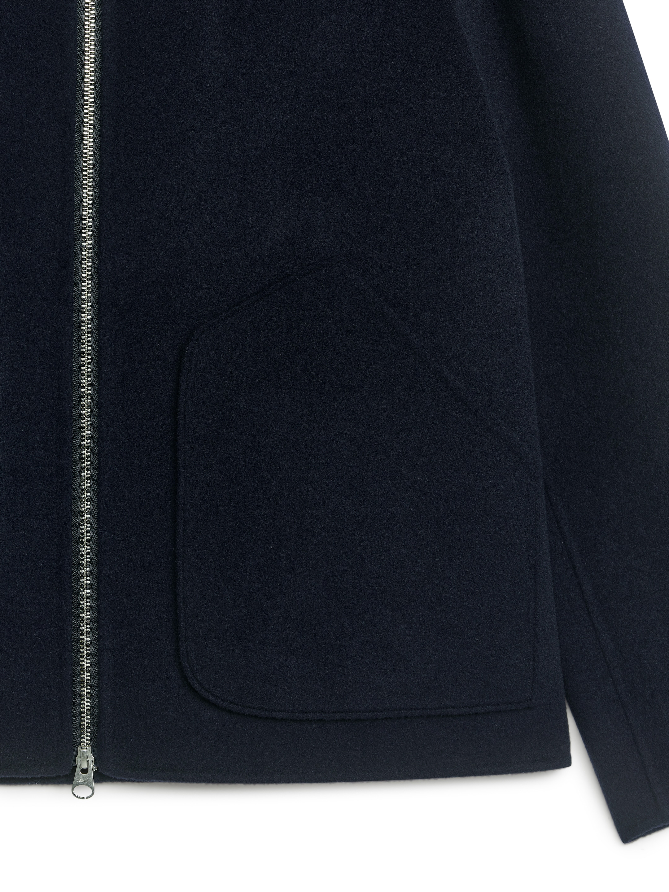 Short Double-Face Wool Jacket - Dark Blue - Regular fit - Men - StillMedia/DescriptiveDetail - 16