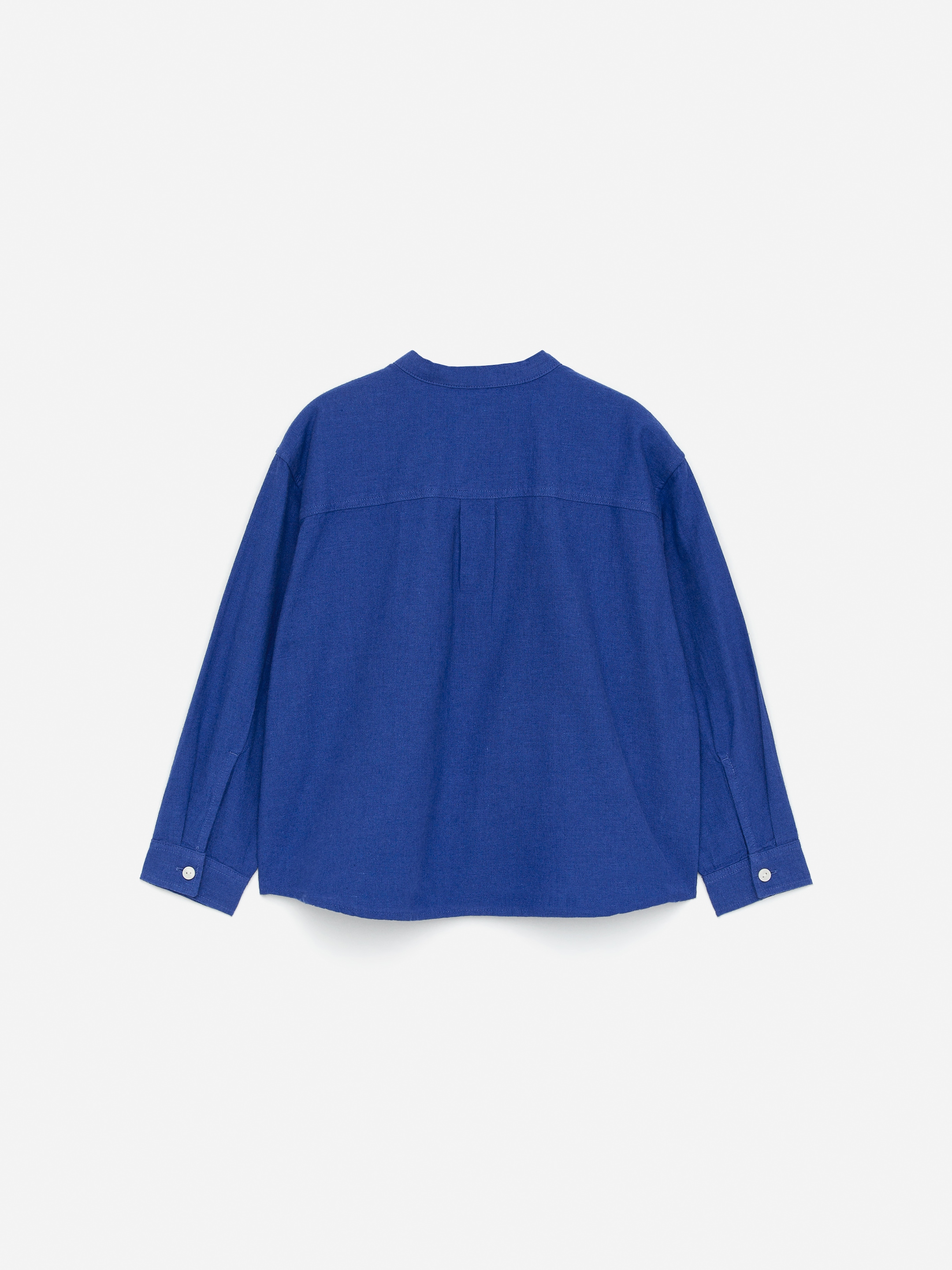 Se større billede: Bondeskjorte i hør - Blå - BØRN | H&M DK 2