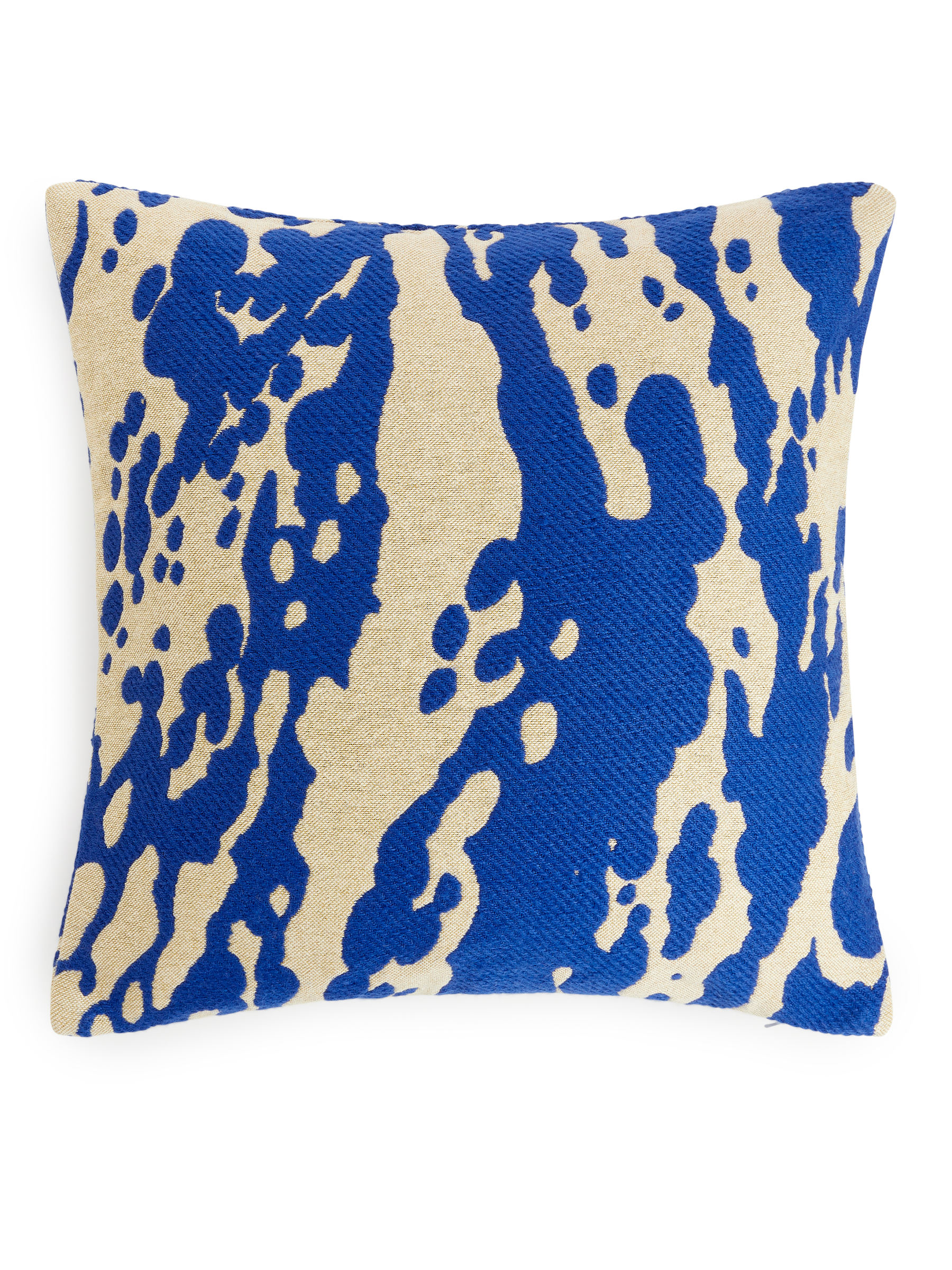 Bedruckter Kissenbezug - Cremeweiß/Blau - Haushaltswaren - StillMedia/DescriptiveStillLife - 1