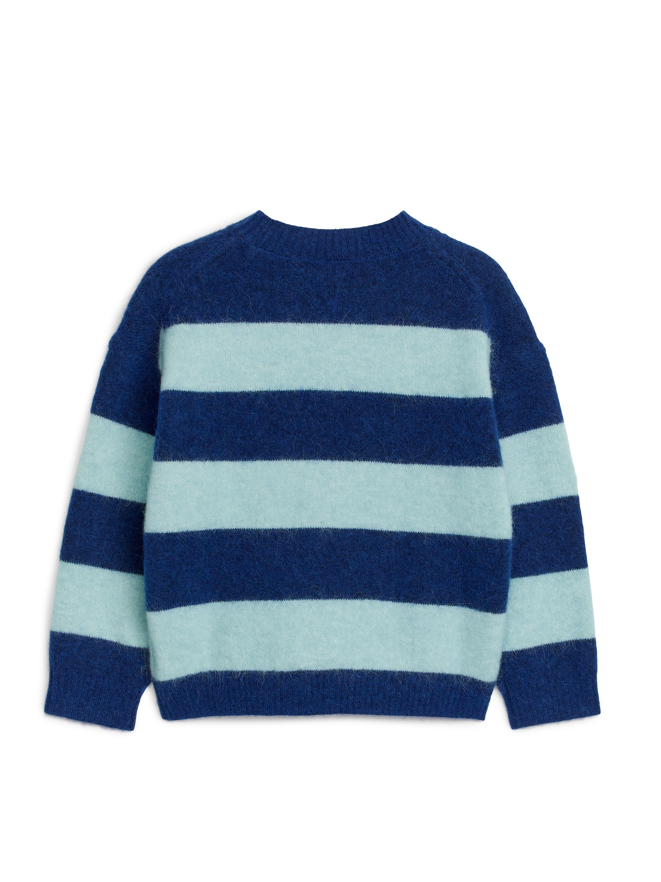 Striped Wool-Alpaca Blend Jumper - Blue/Mint - Regular fit - Children - StillMedia/DescriptiveStillLife - 3
