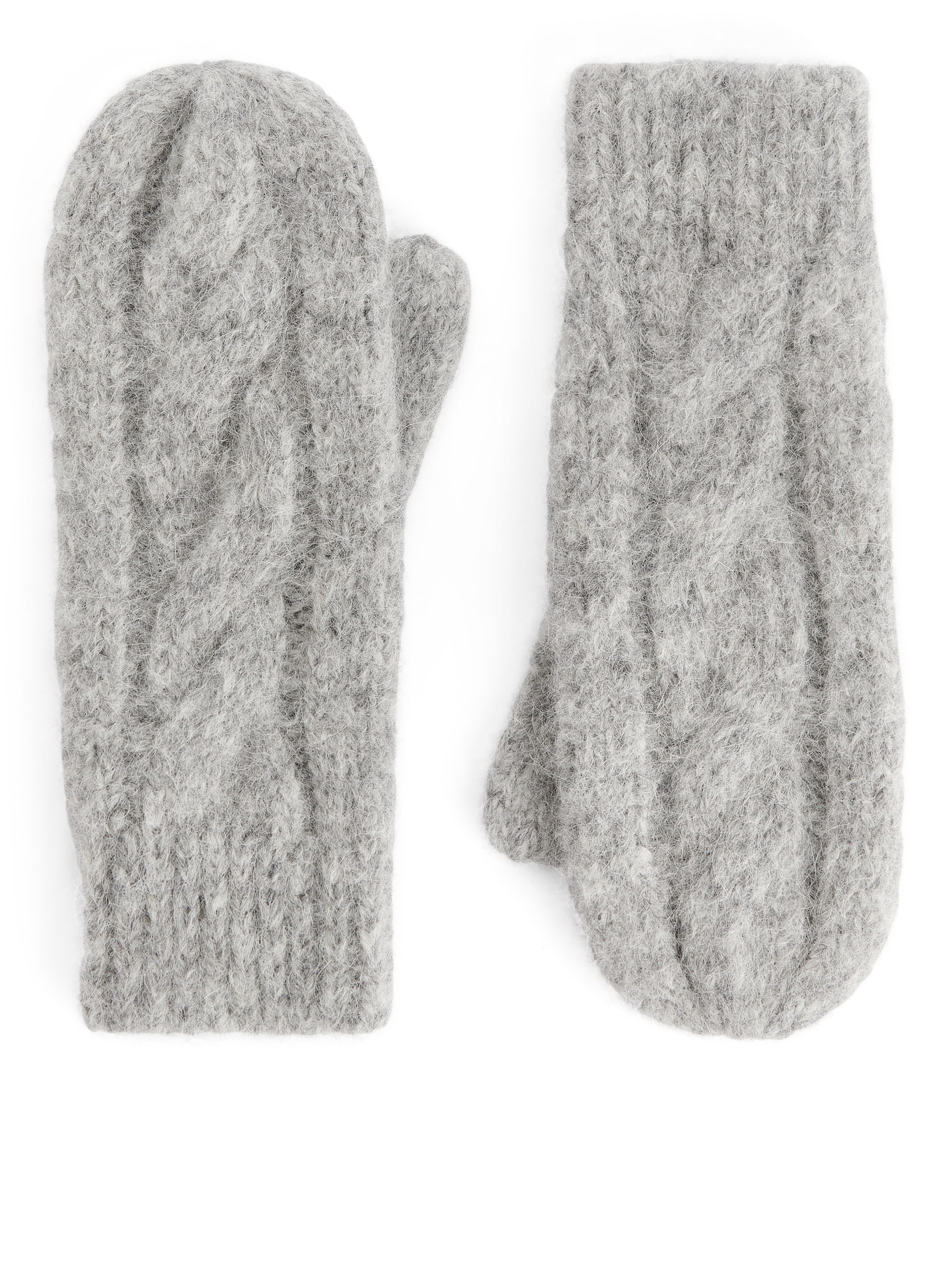 Vantar i alpacka och ull - Gråmelerad - Women - StillMedia/DescriptiveStillLife - 1