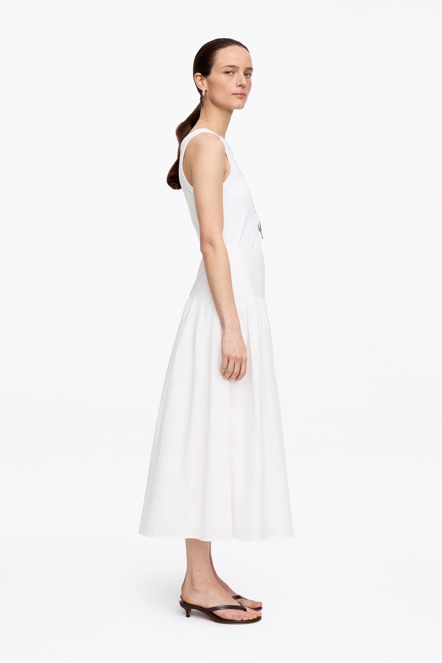 Geripptes Tanktop - Weiß/Schwarz/Grau/Rosa - 4