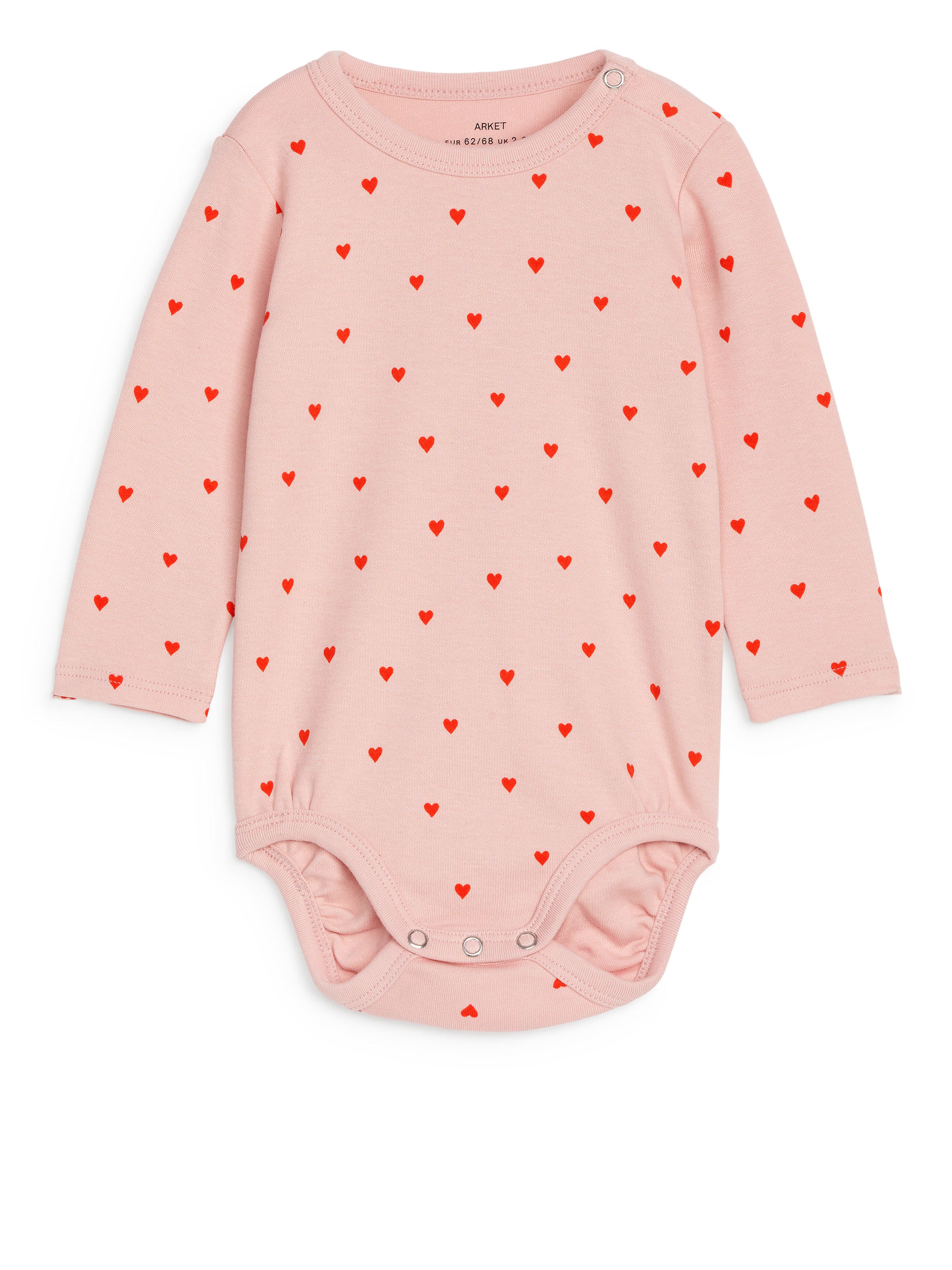 Long-Sleeve Bodysuit - Pink/Hearts - Regular fit - Children - StillMedia/DescriptiveStillLife - 3