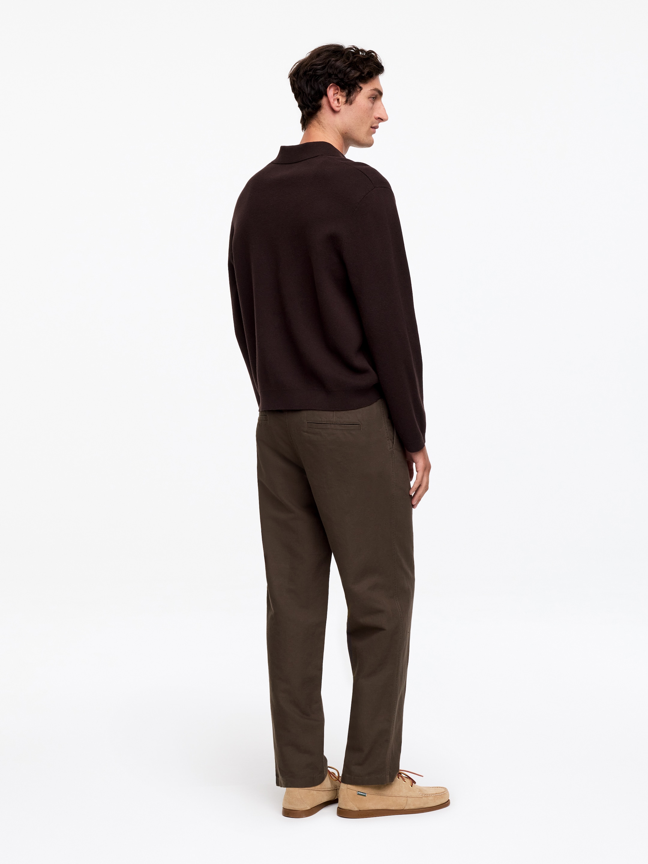 Pantalon en mélange de lin - Marron - Relaxed fit - Homme - StillMedia/Lookbook - 6