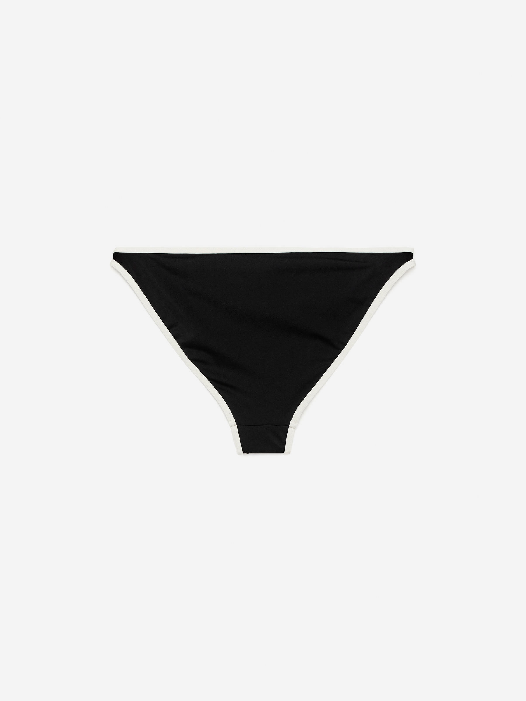 Low-Waist Bikini Briefs - Black/White - Women - StillMedia/DescriptiveStillLife - 1
