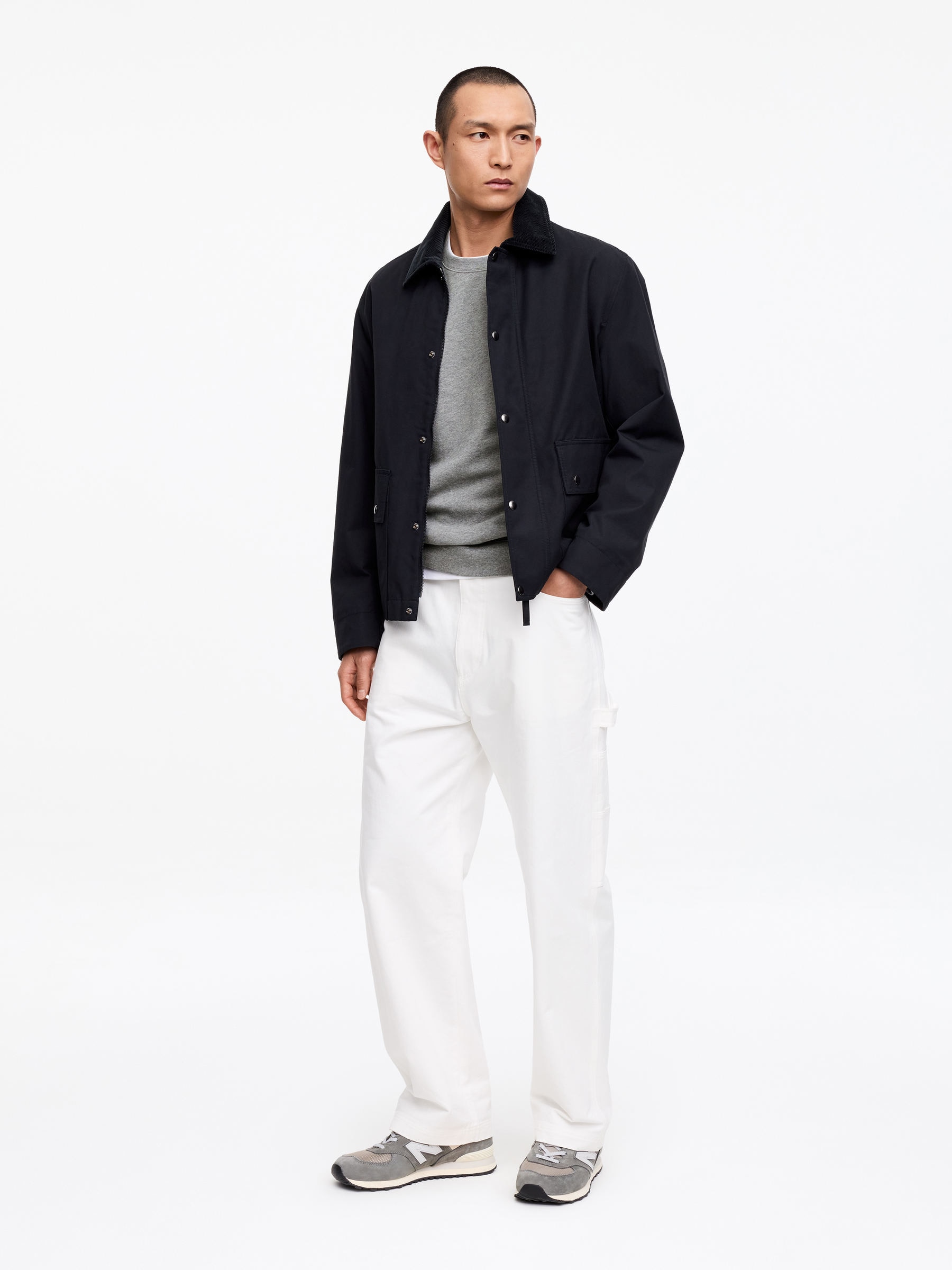 Mid-Weight Sweatshirt - Grey - Regular fit - Men - StillMedia/Lookbook - 13