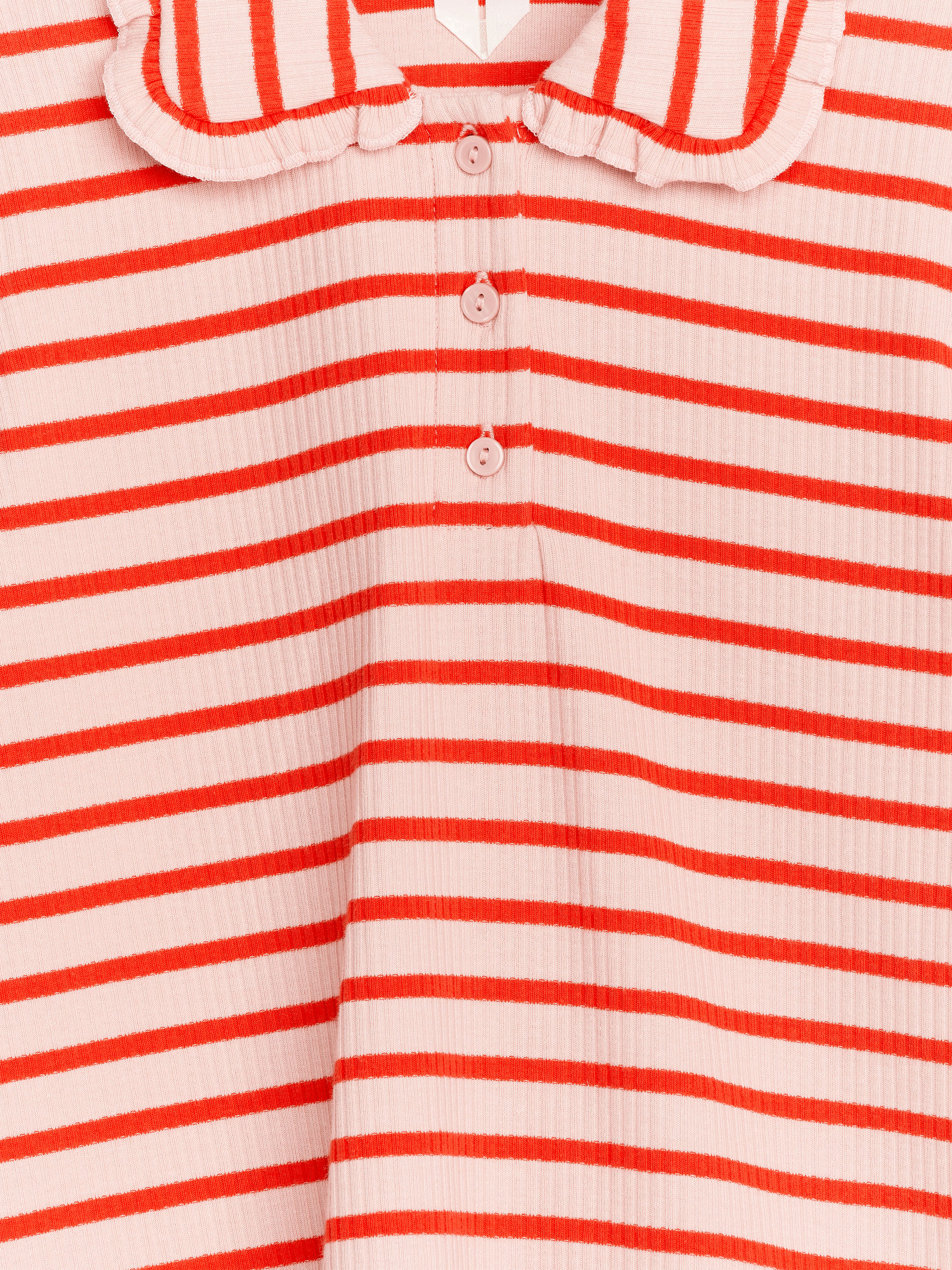 Vestido con cuello de volantes - Rosa/rojo - Corte estándar - Children - StillMedia/DescriptiveDetail - 2