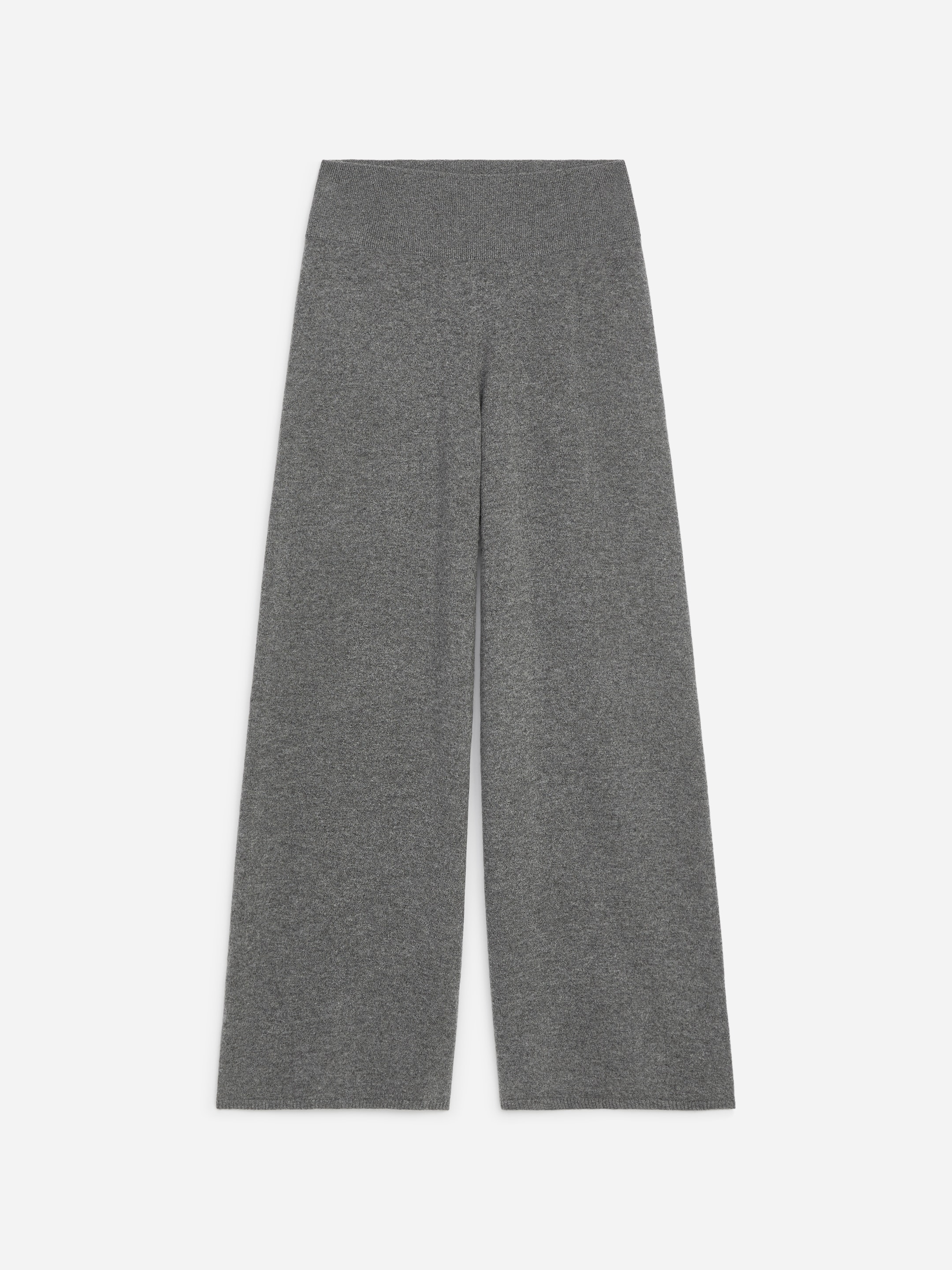 Cashmere Trousers - Grey - Regular fit - women - StillMedia/DescriptiveStillLife - 1