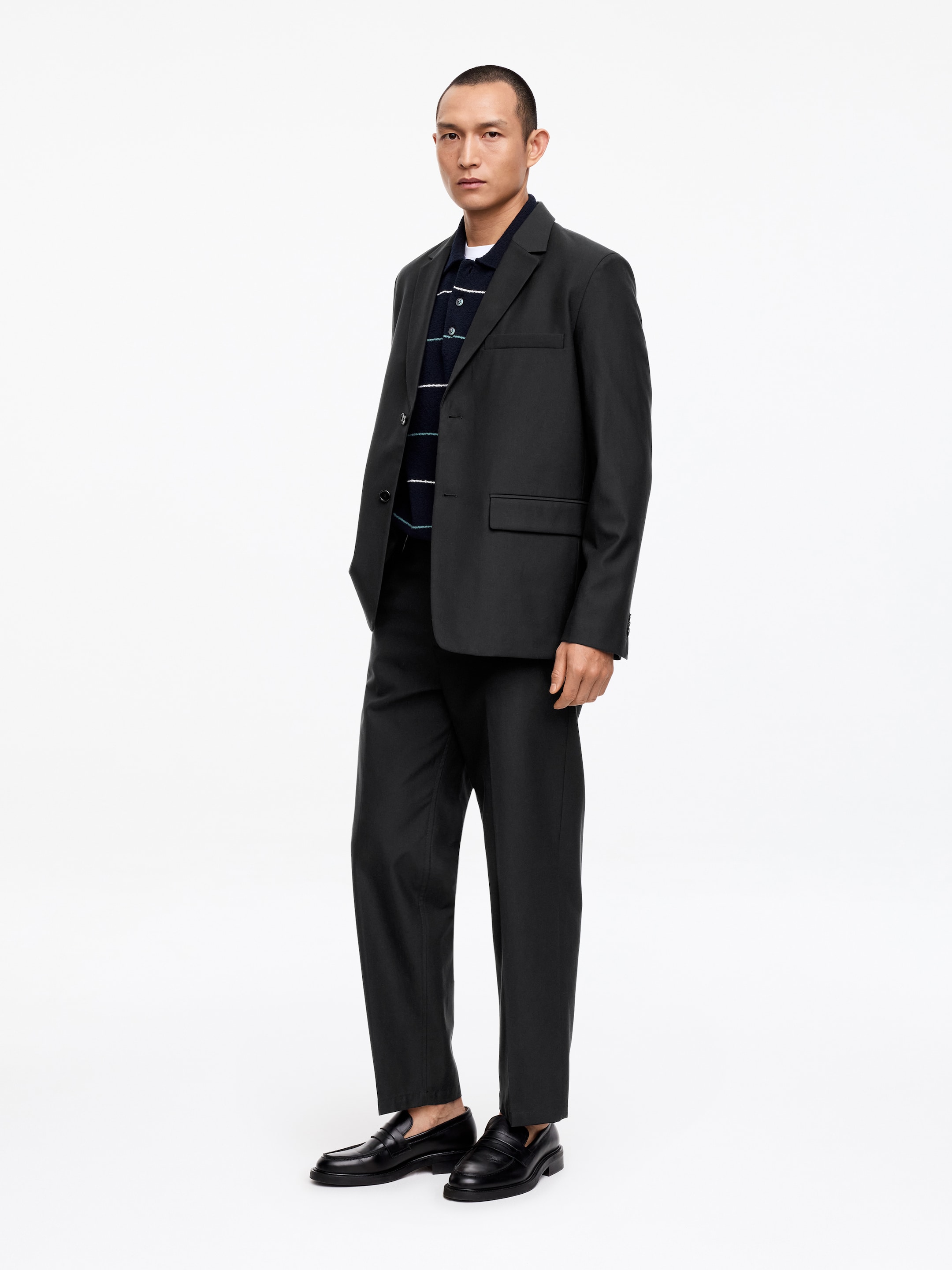 Blazer aus Wolle und Baumwolle - Schwarz - Regular Fit - Herren - StillMedia/Lookbook - 5