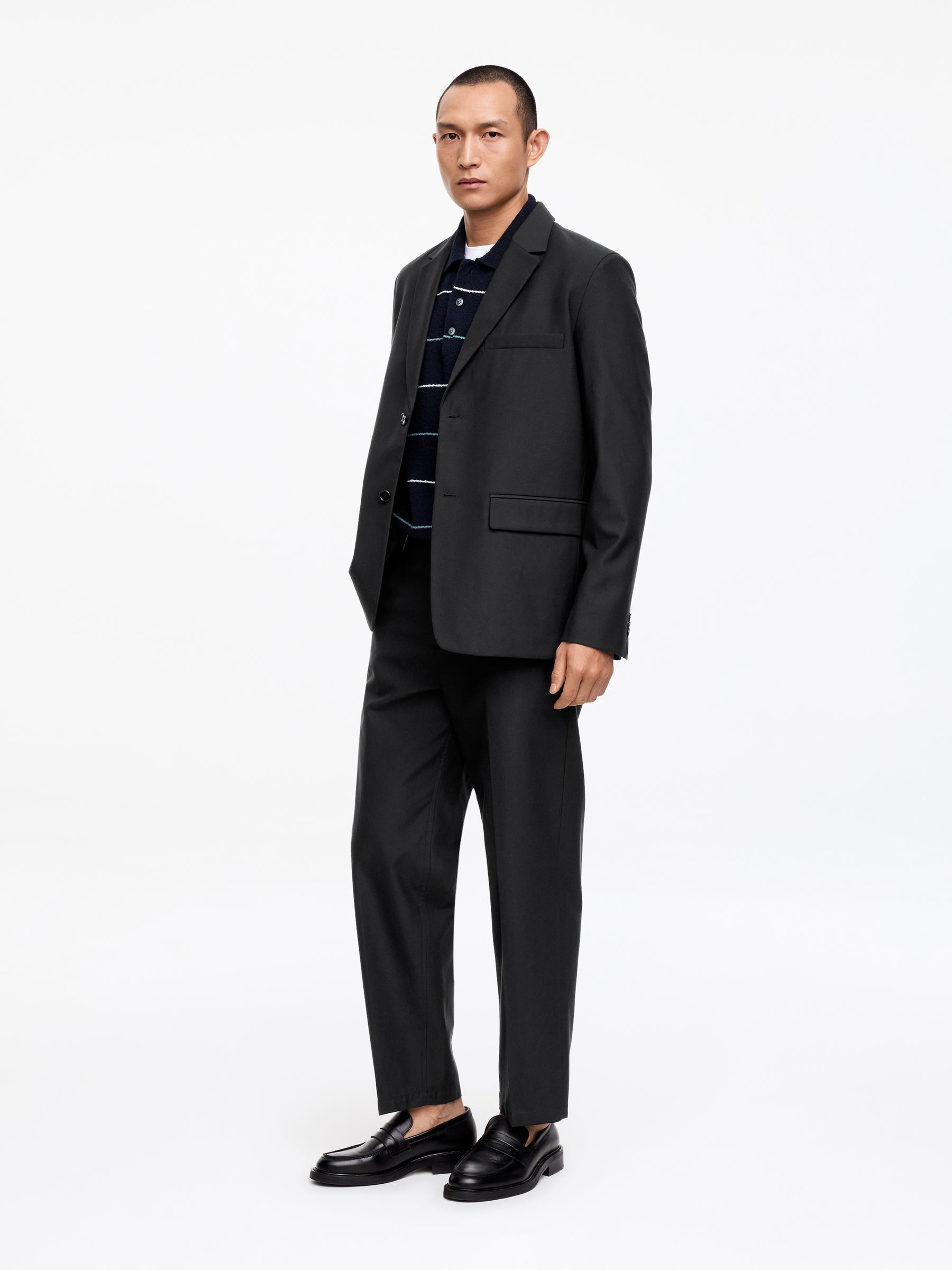 Wool-Cotton Blazer - Black - Regular fit - Men - StillMedia/Lookbook - 5
