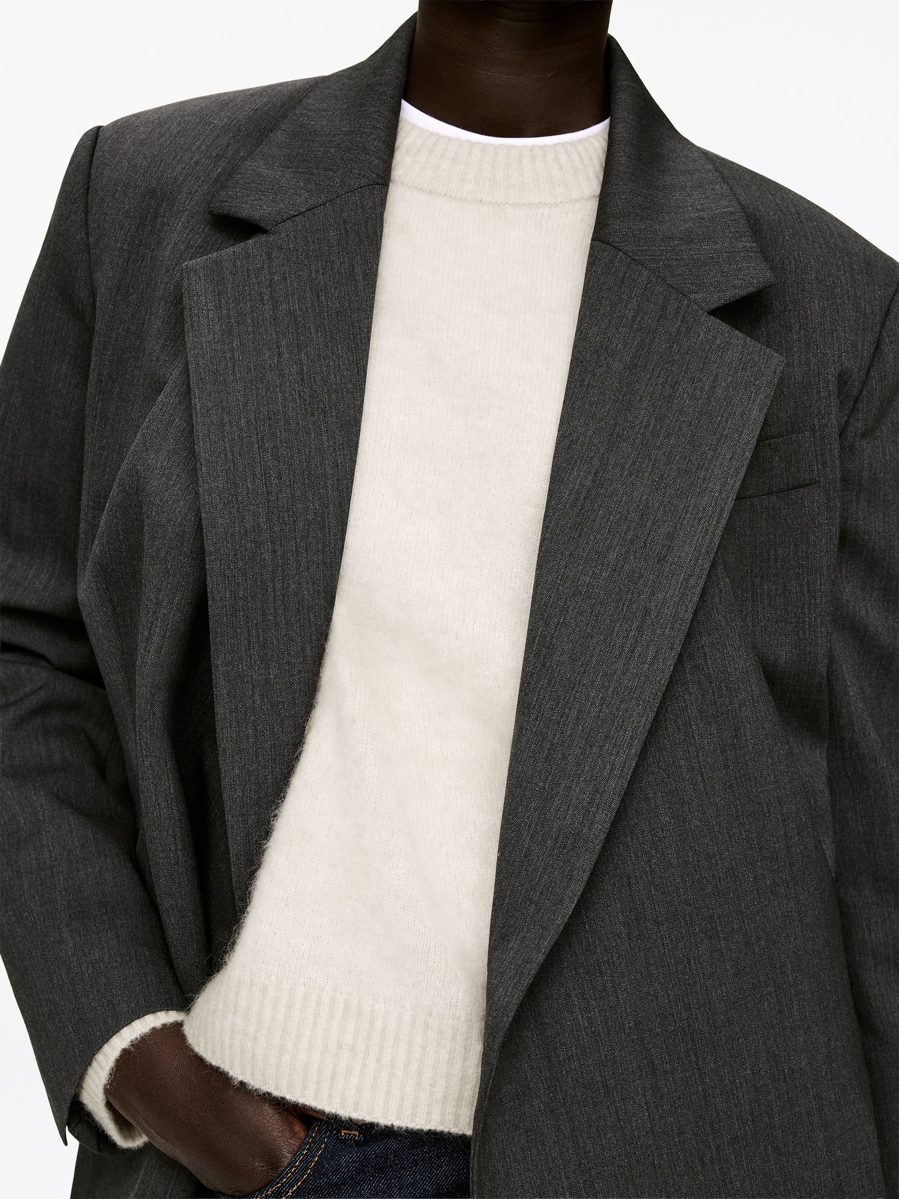 Pullover aus Alpakawolle und Wolle - Helles Taupe - Loose Fit - Women - StillMedia/Lookbook - 5