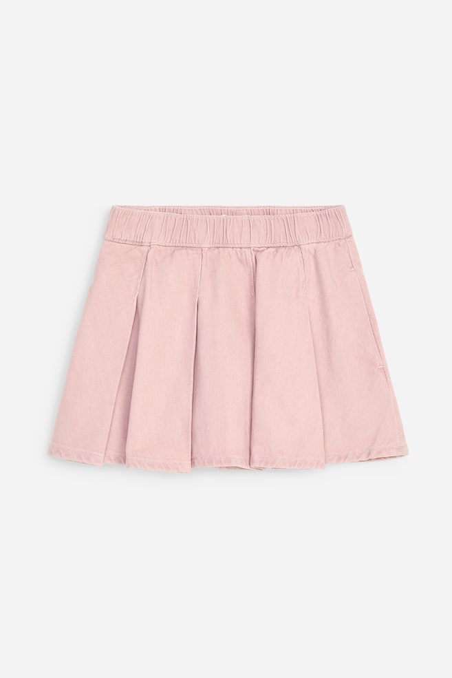Faltenrock aus Twill - Rosa - 1