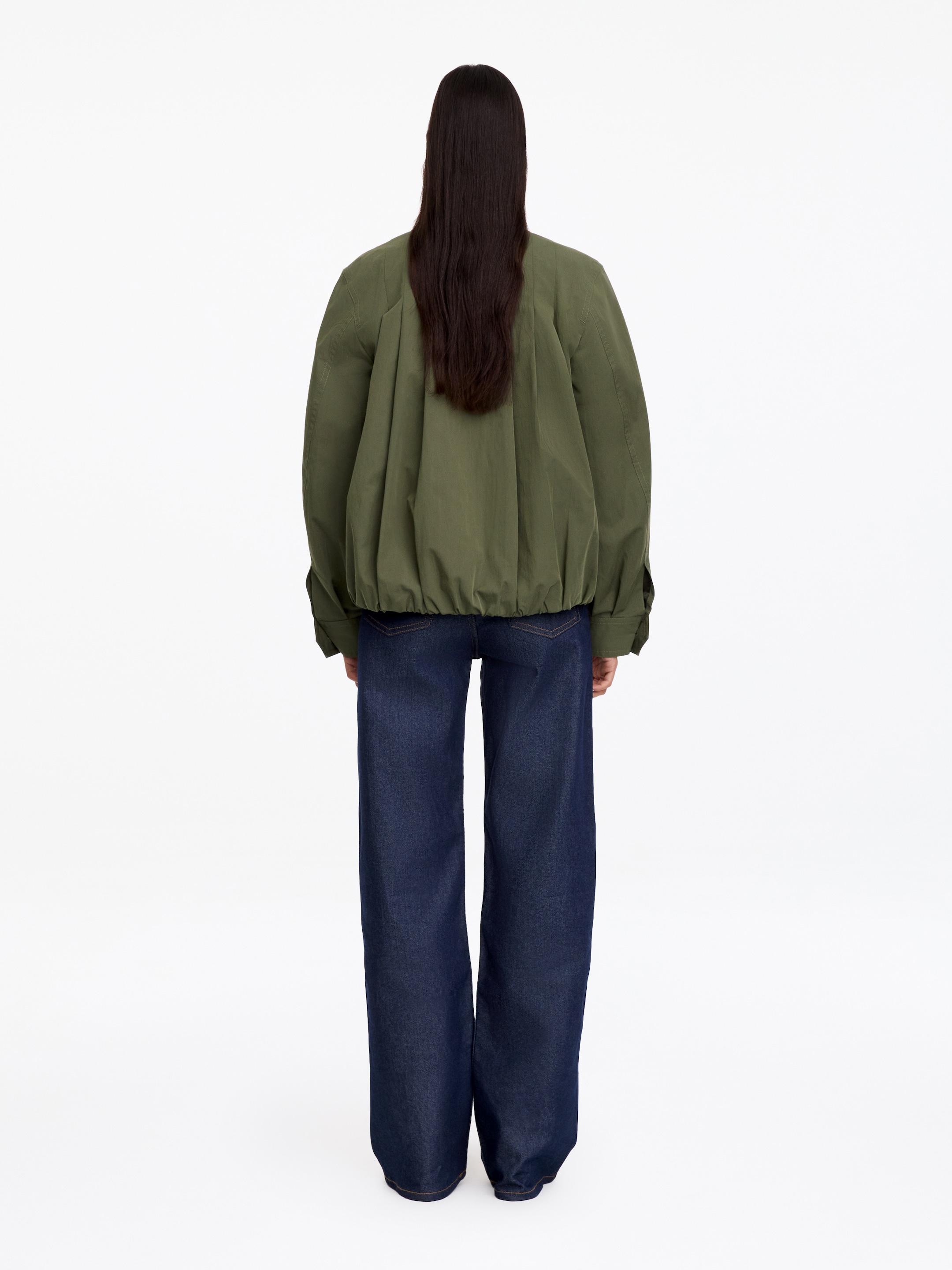 Blouson Jacket - Khaki Green - Relaxed fit - women - StillMedia/Lookbook - 5